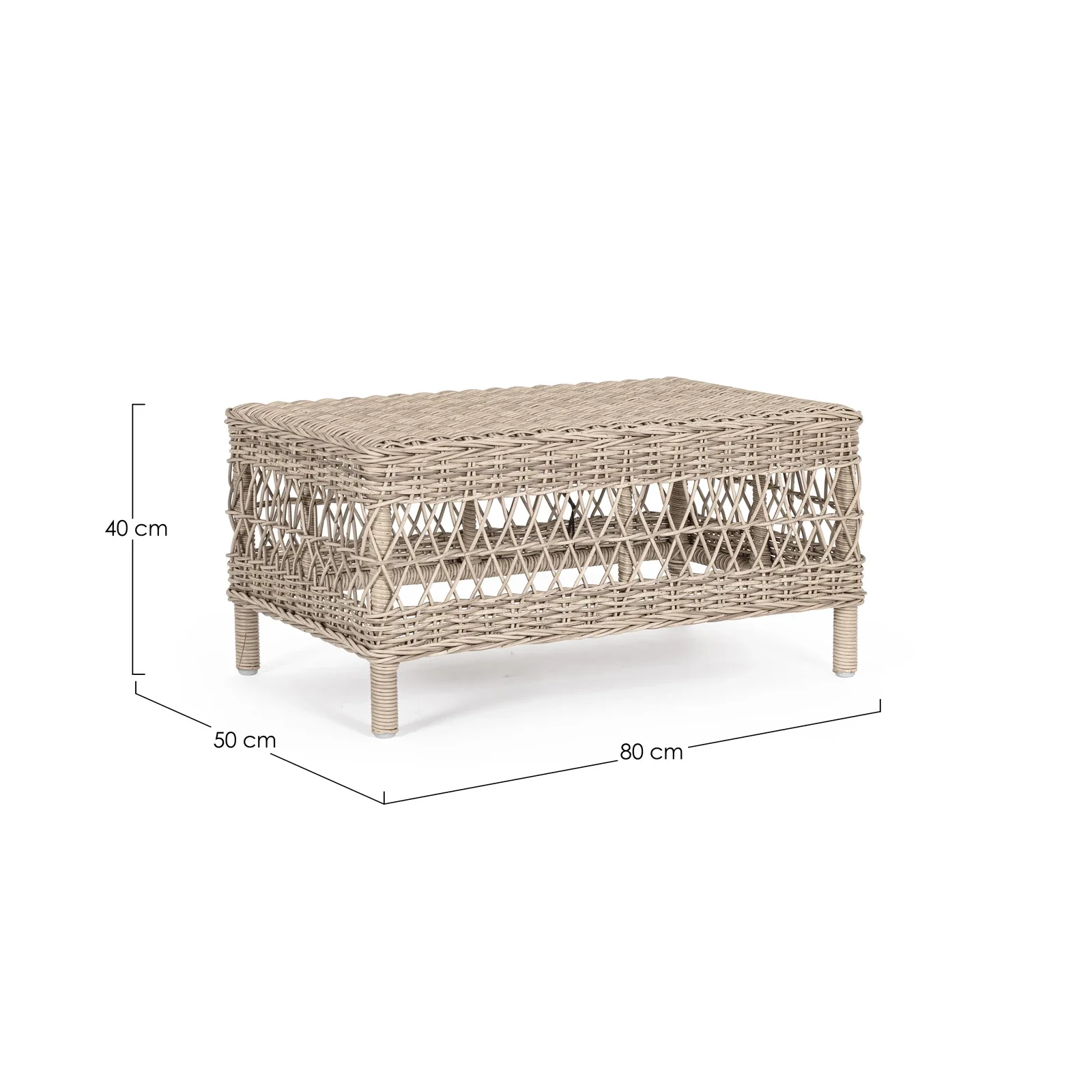 Garten Couchtisch 80x50 Jupiter New - Image 4