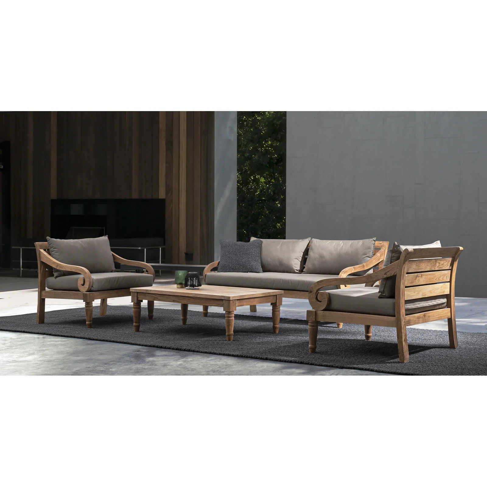 Garten Couchtisch 115x65 - FSC Karuba - Image 5
