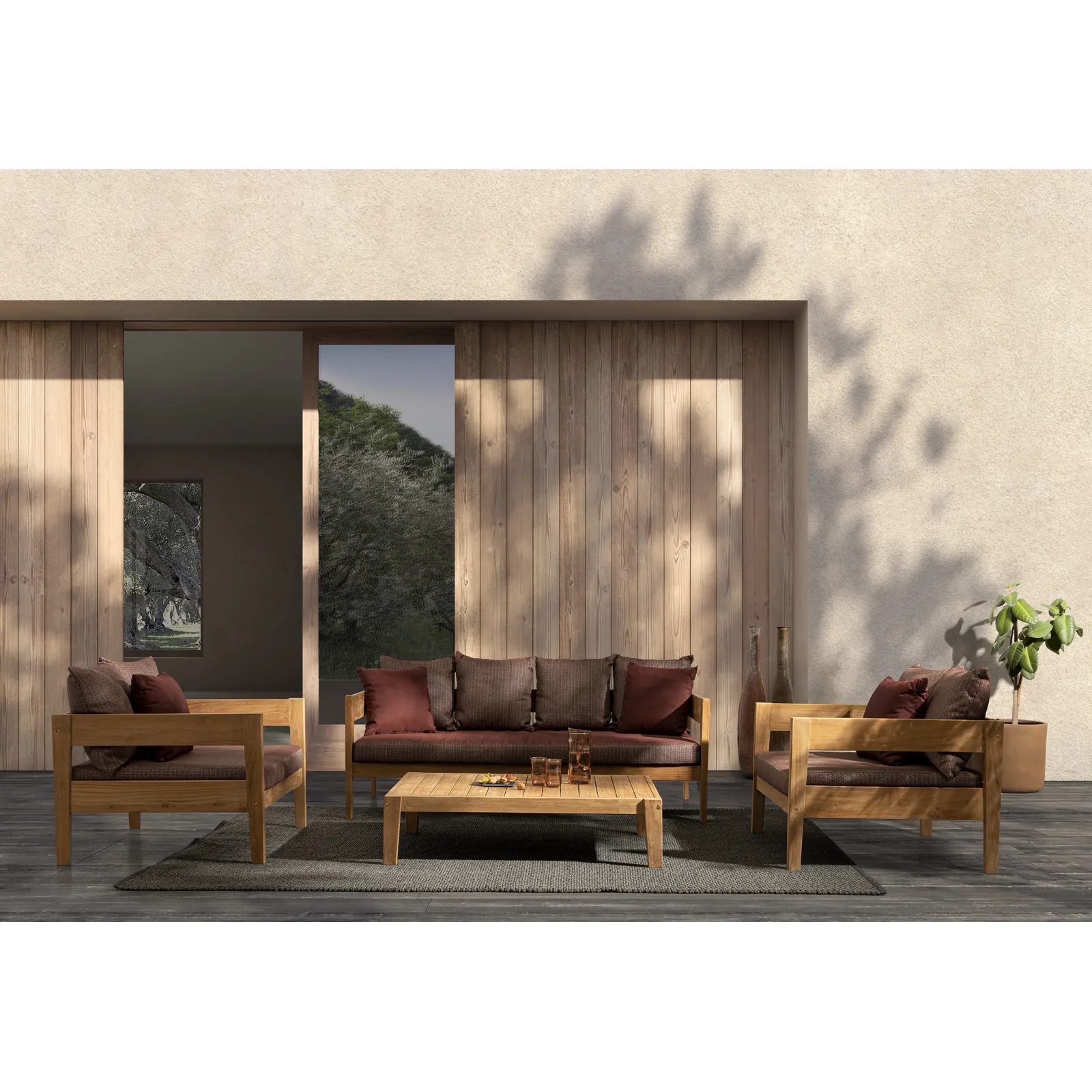 Garten Couchtisch 120x80 FSC Kobo - Image 8