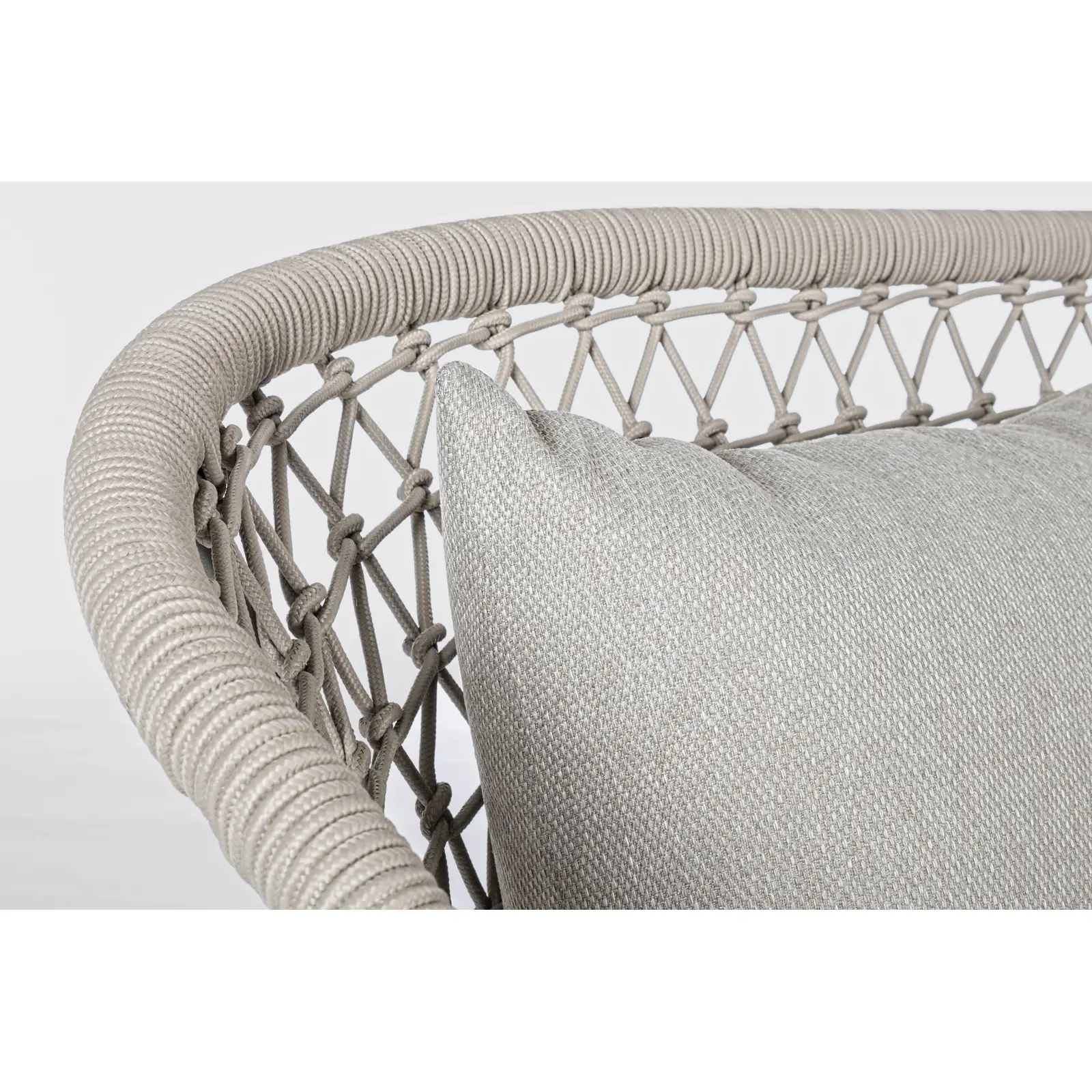 Garten-Sofa 2-Sitzer mit Kissen Sand Cuyen - Image 3