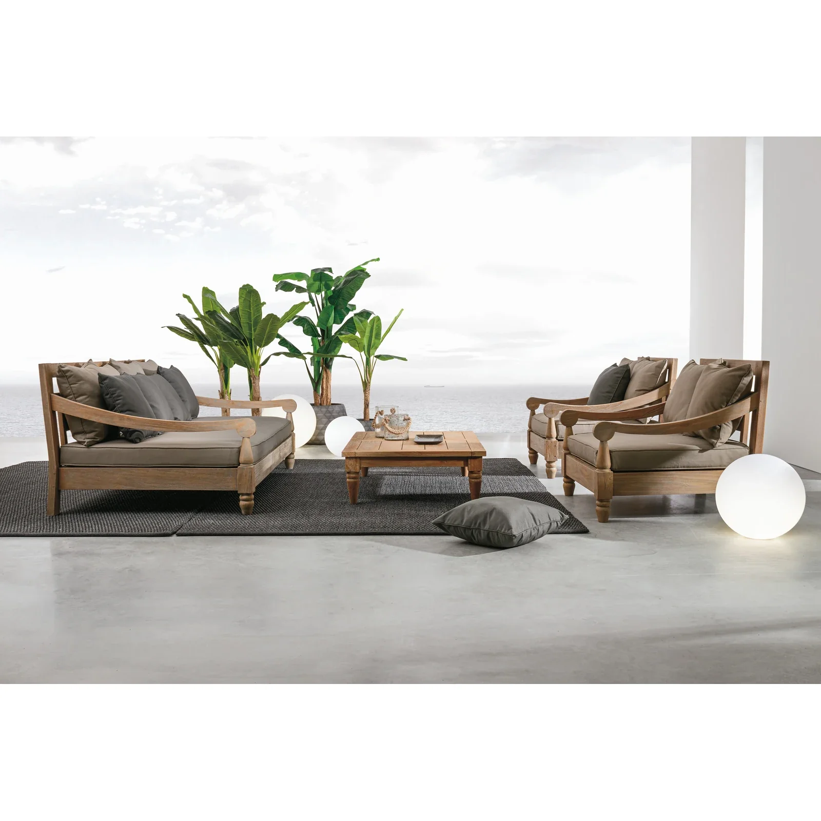 Outdoor Daybed mit Kissen Bali - FSC - Image 3