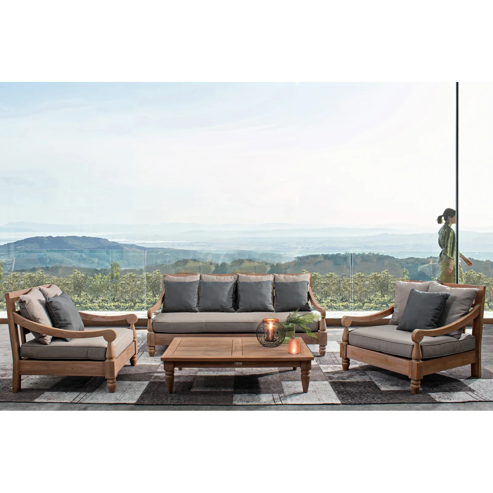 Outdoor Daybed mit Kissen Bali - FSC - Image 4