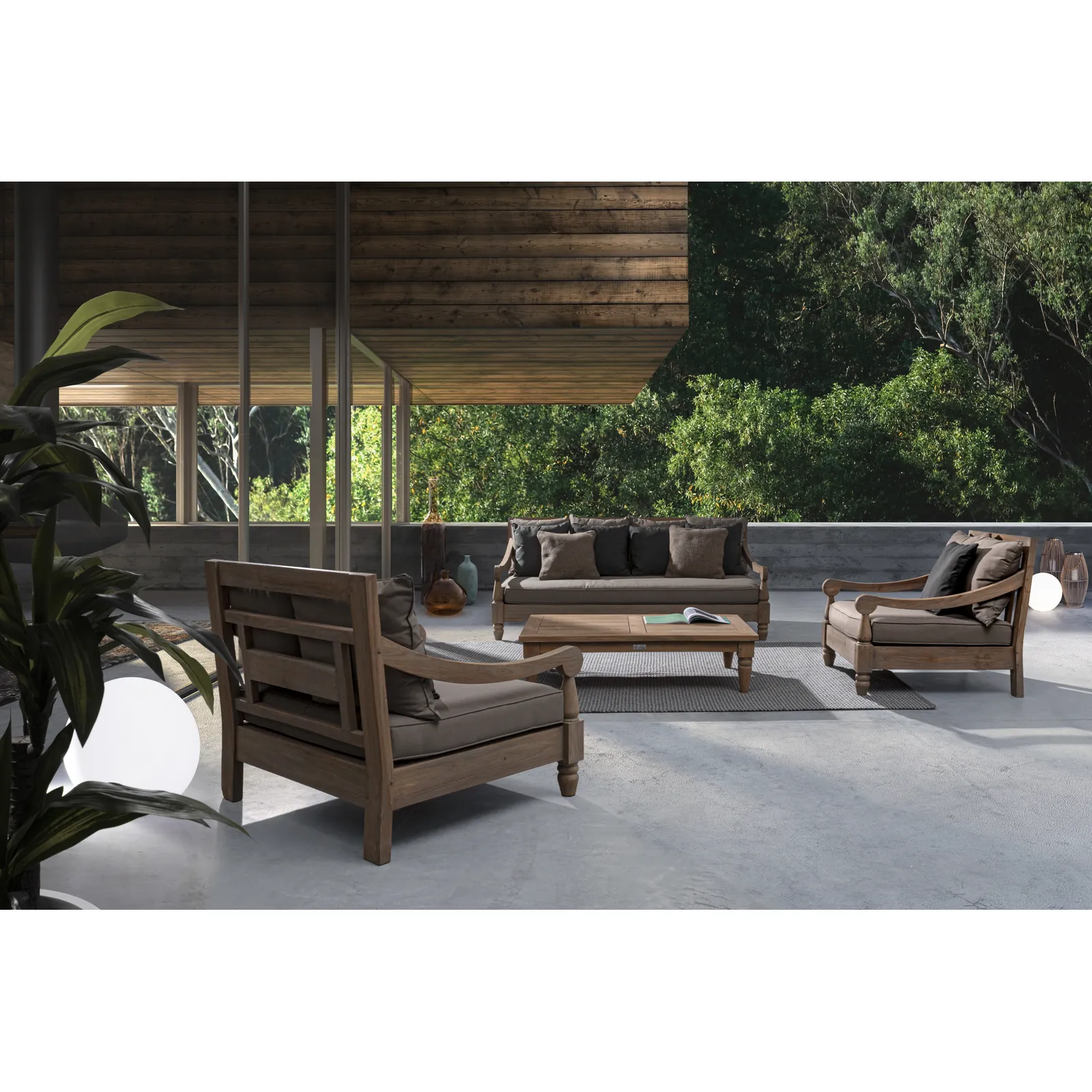 Outdoor Daybed mit Kissen Bali - FSC - Image 5