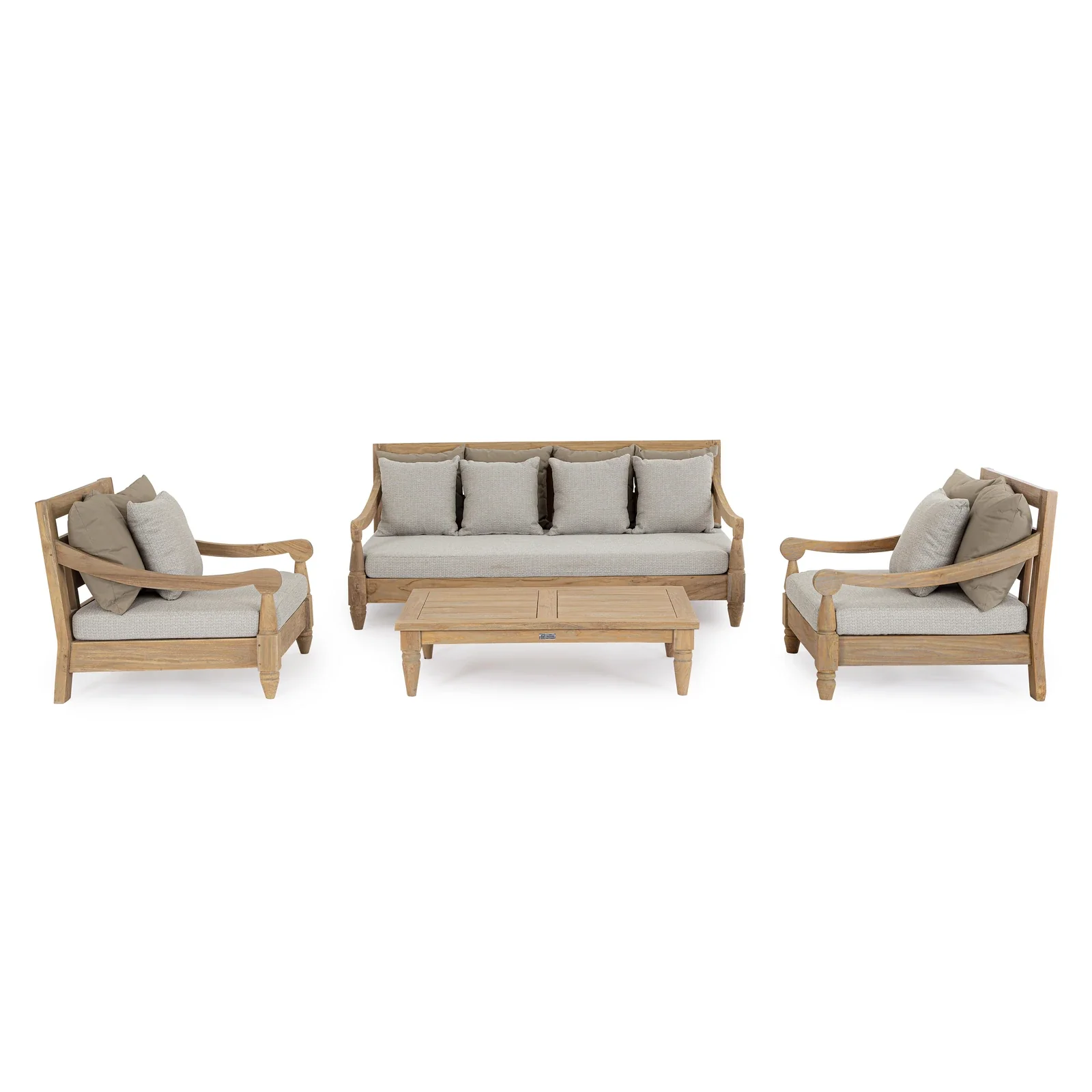 Outdoor Daybed mit Kissen Bali Natural - FSC - Image 11
