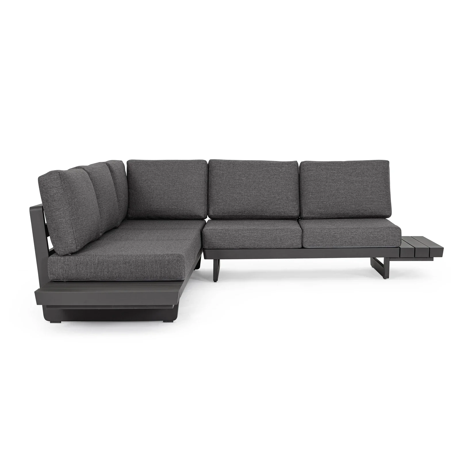 Gartenlounge Set 2 Ecksitzgruppe mit Kissen Anthrazit WG21 Infinity - Image 6