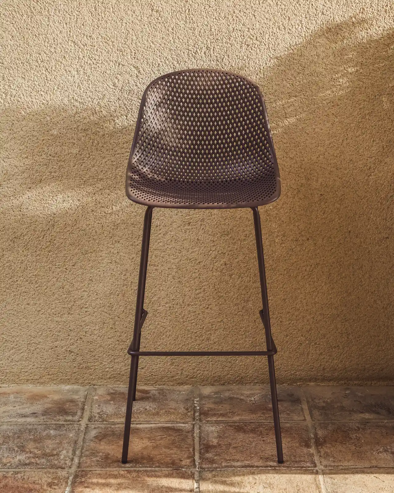 Outdoor-Hocker Quinby in Braun, 75 cm - Image 2