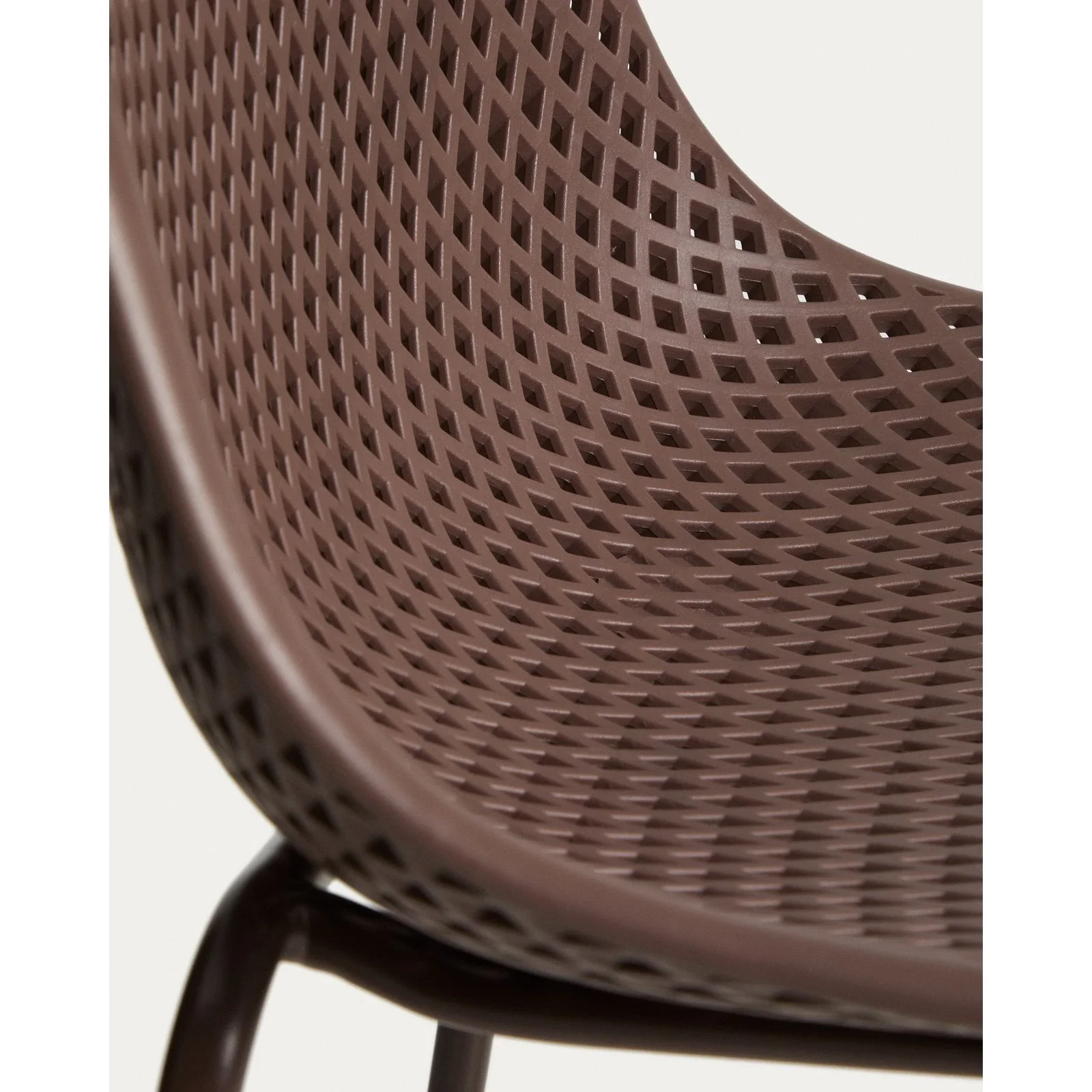 Outdoor-Hocker Quinby in Braun, 75 cm - Image 8