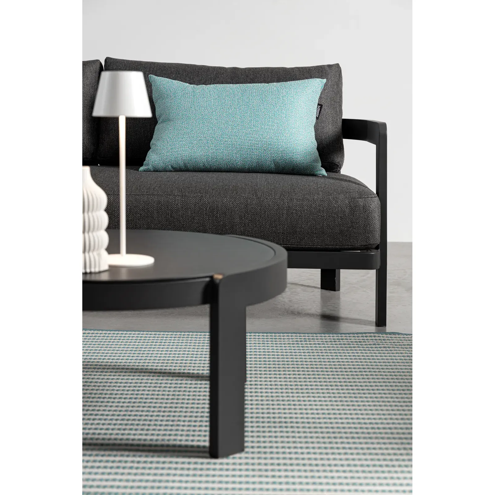 Gartenlounge Set 4er mit Kissen Presley Anthrazit WG21 - Image 2