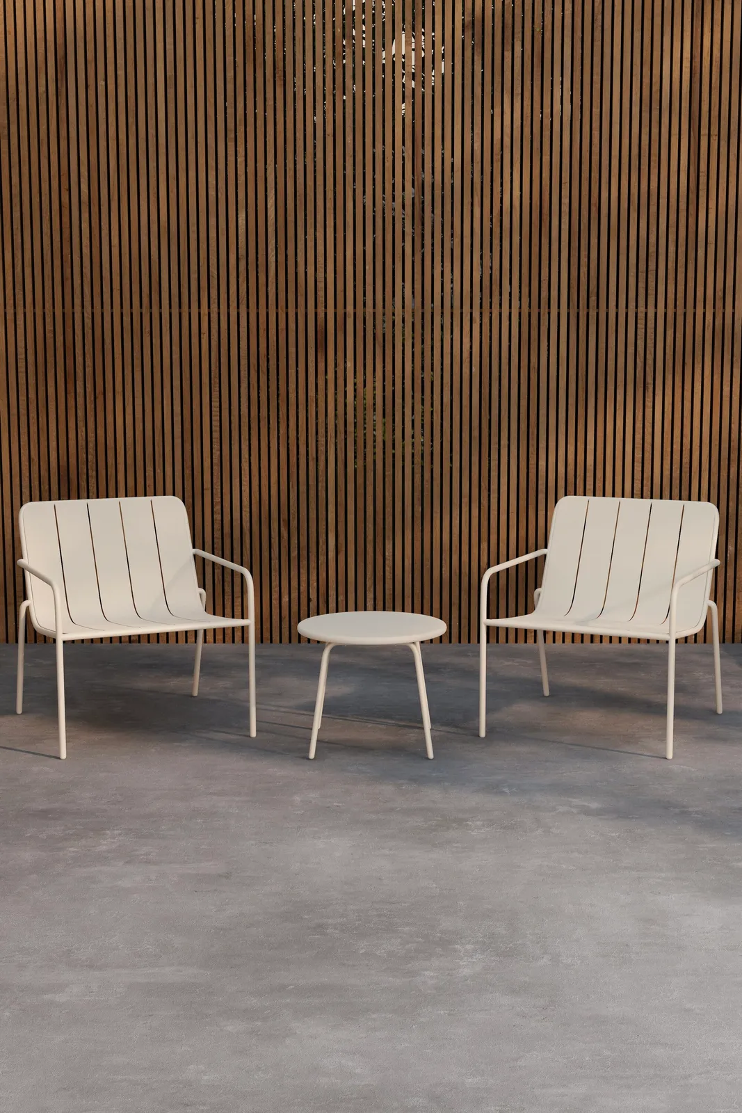 Outdoor Lounge-Set Minos in Beige aus Stahl - Image 2