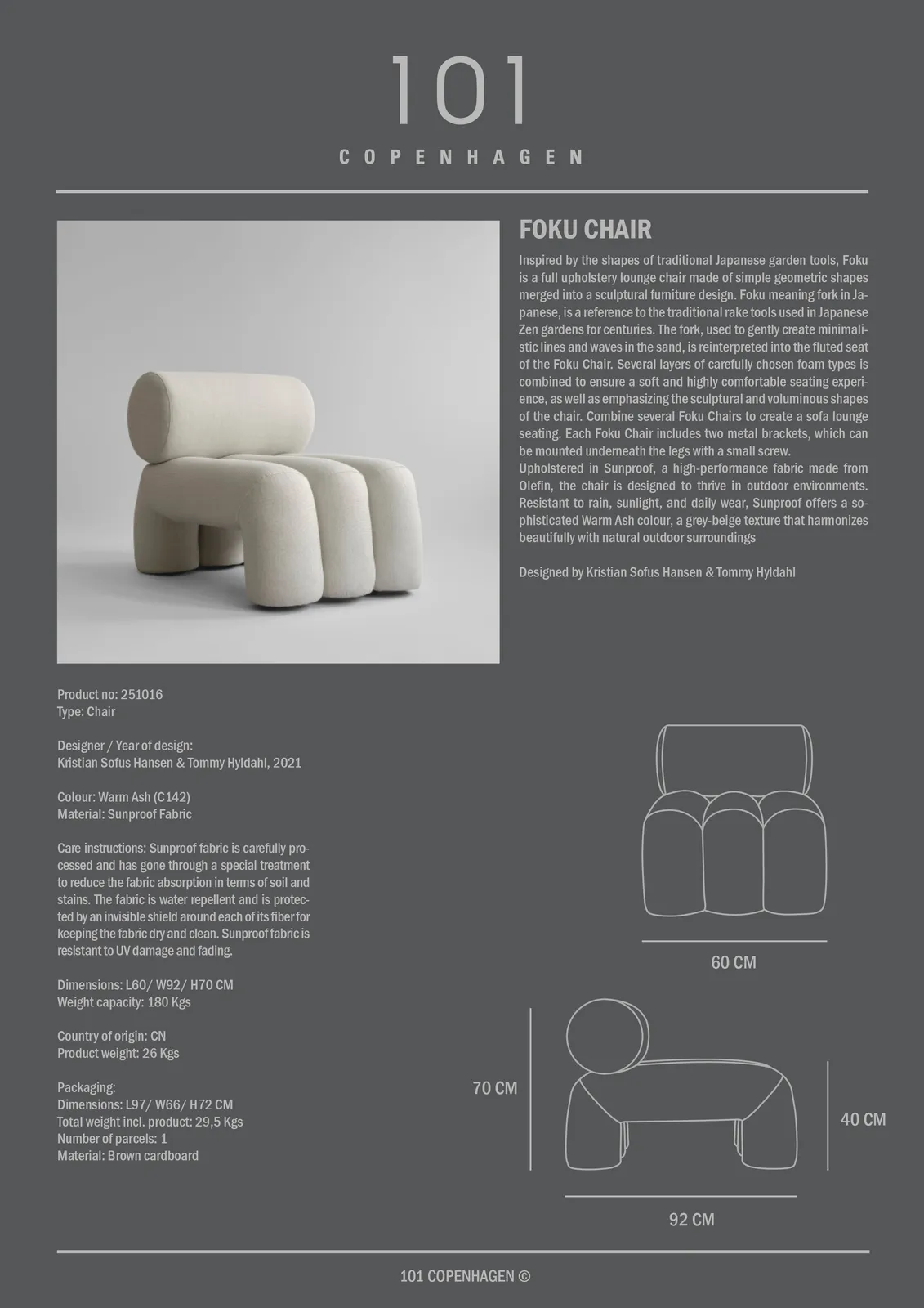 Outdoor Sessel Foku aus Olefin in Sunproof - Image 13