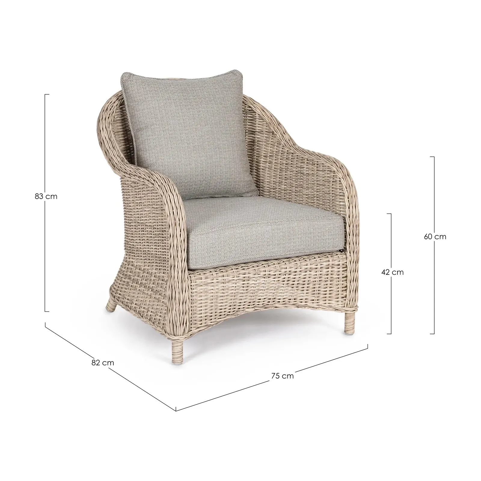 Outdoor Sessel mit Kissen Aditya New - Image 3