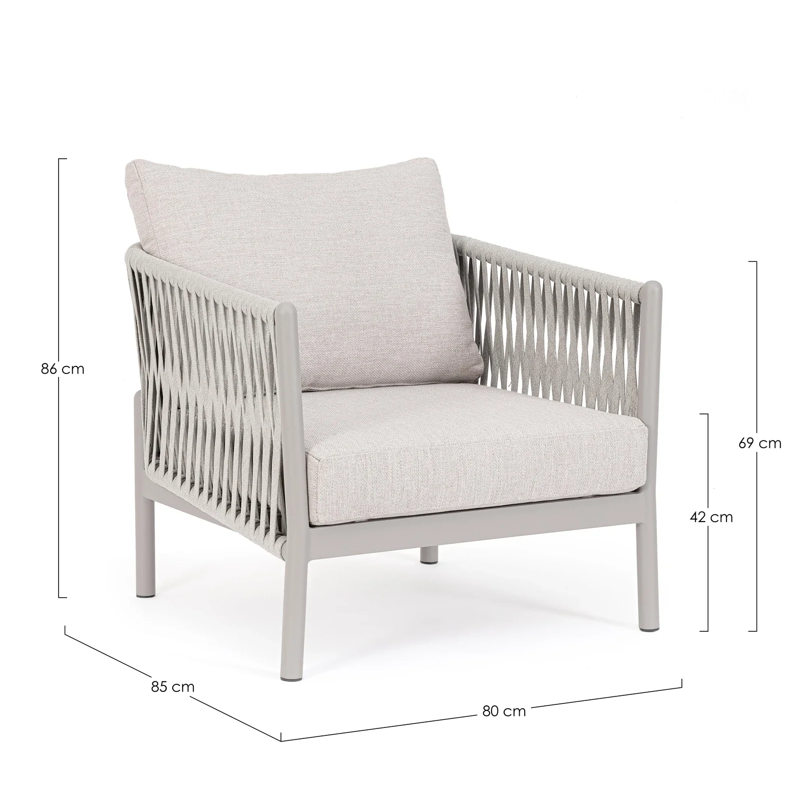 Outdoor Sessel mit Kissen Florencia Moon WG24 - Image 4