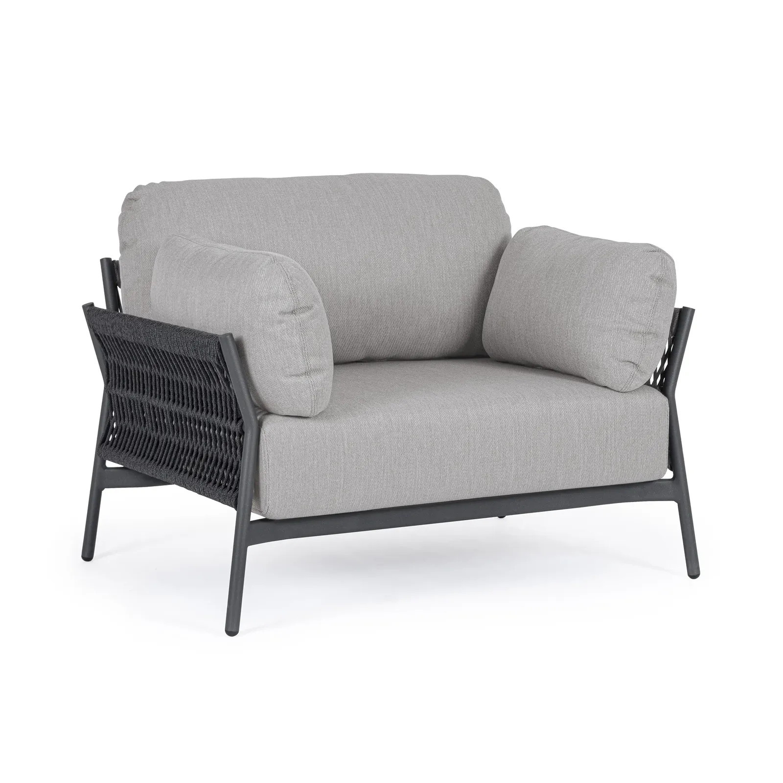 Outdoor Sessel mit Kissen Pardis Anthrazit QS22/Graphit