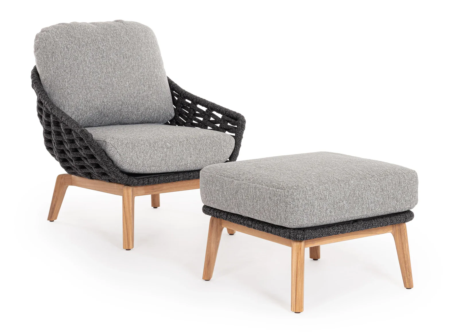 Outdoor Sessel mit Kissen Tamires Anthrazit - Image 7