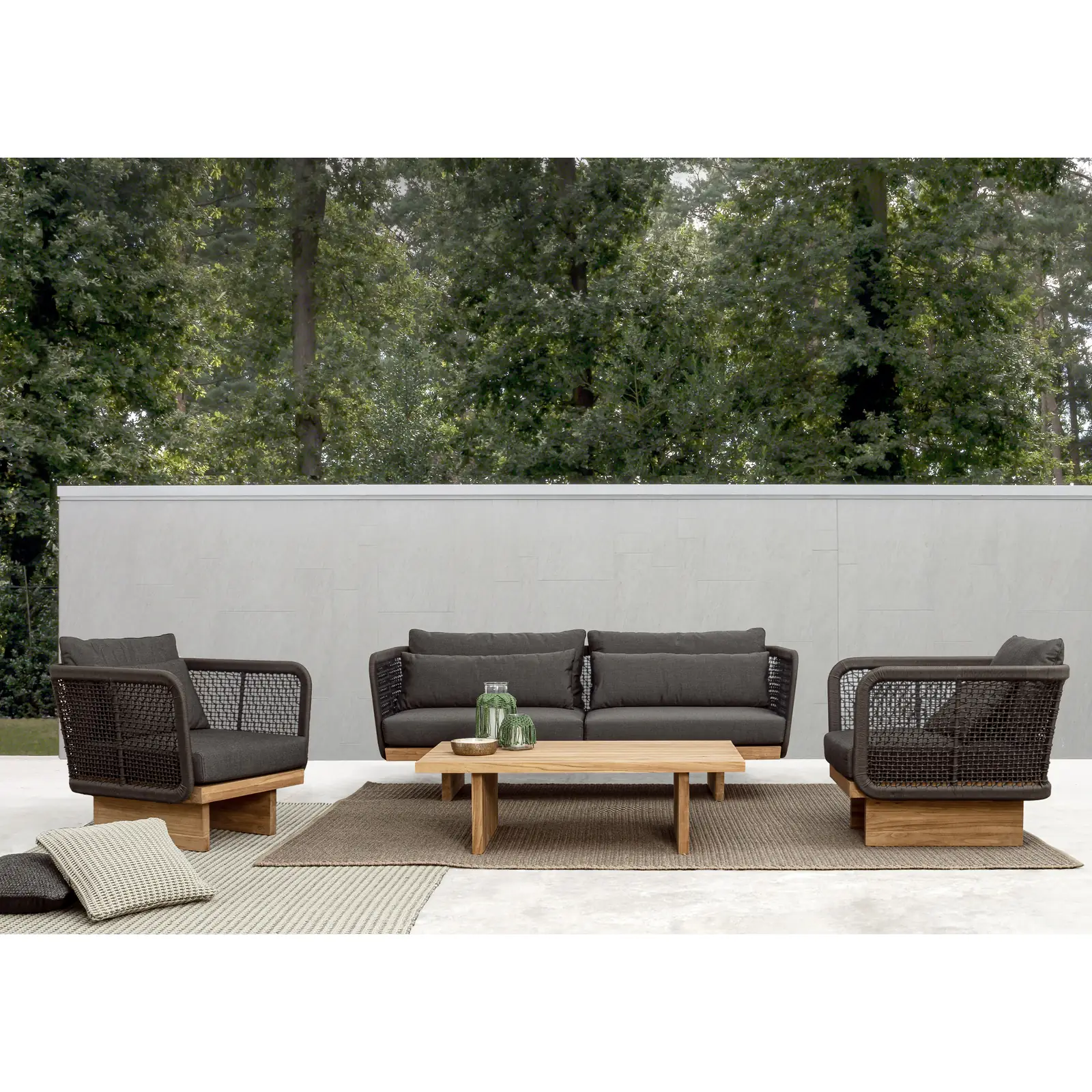 Outdoor Sessel Xylia mit Kissen Dark - Image 5