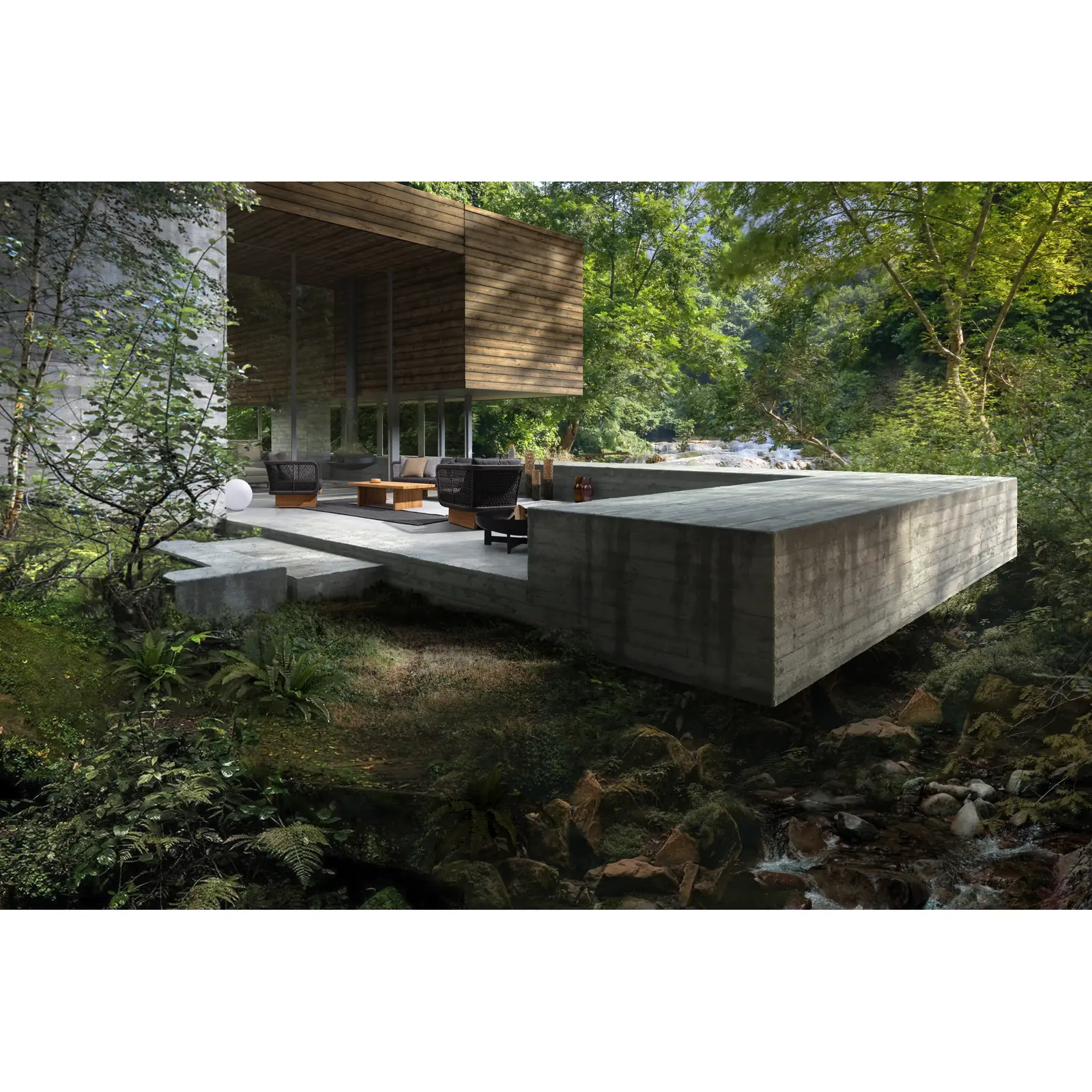 Outdoor Sessel Xylia mit Kissen Dark - Image 7