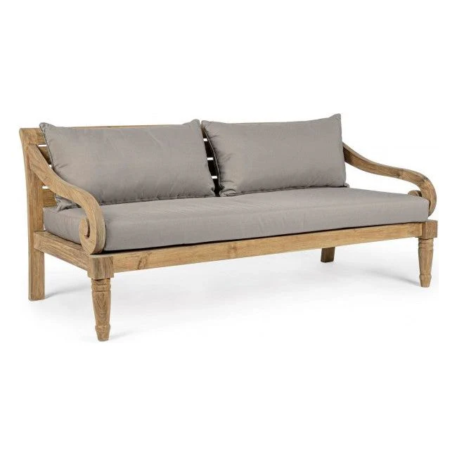 Garten-Sofa 2 bis 3-Sitzer mit Kissen Karuba - FSC