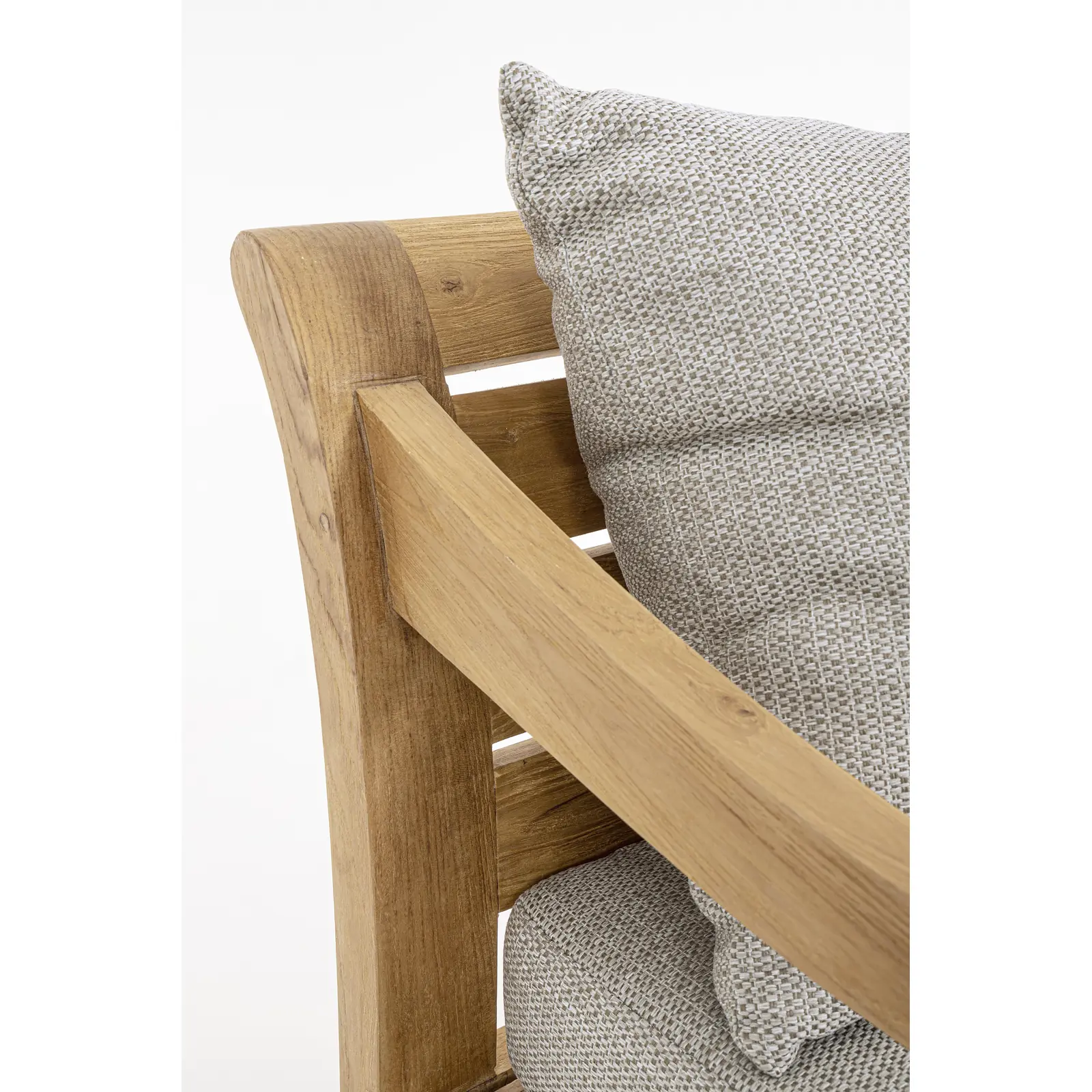 Garten-Sofa 2 bis 3-Sitzer mit Kissen Karuba Natural - FSC - Image 2