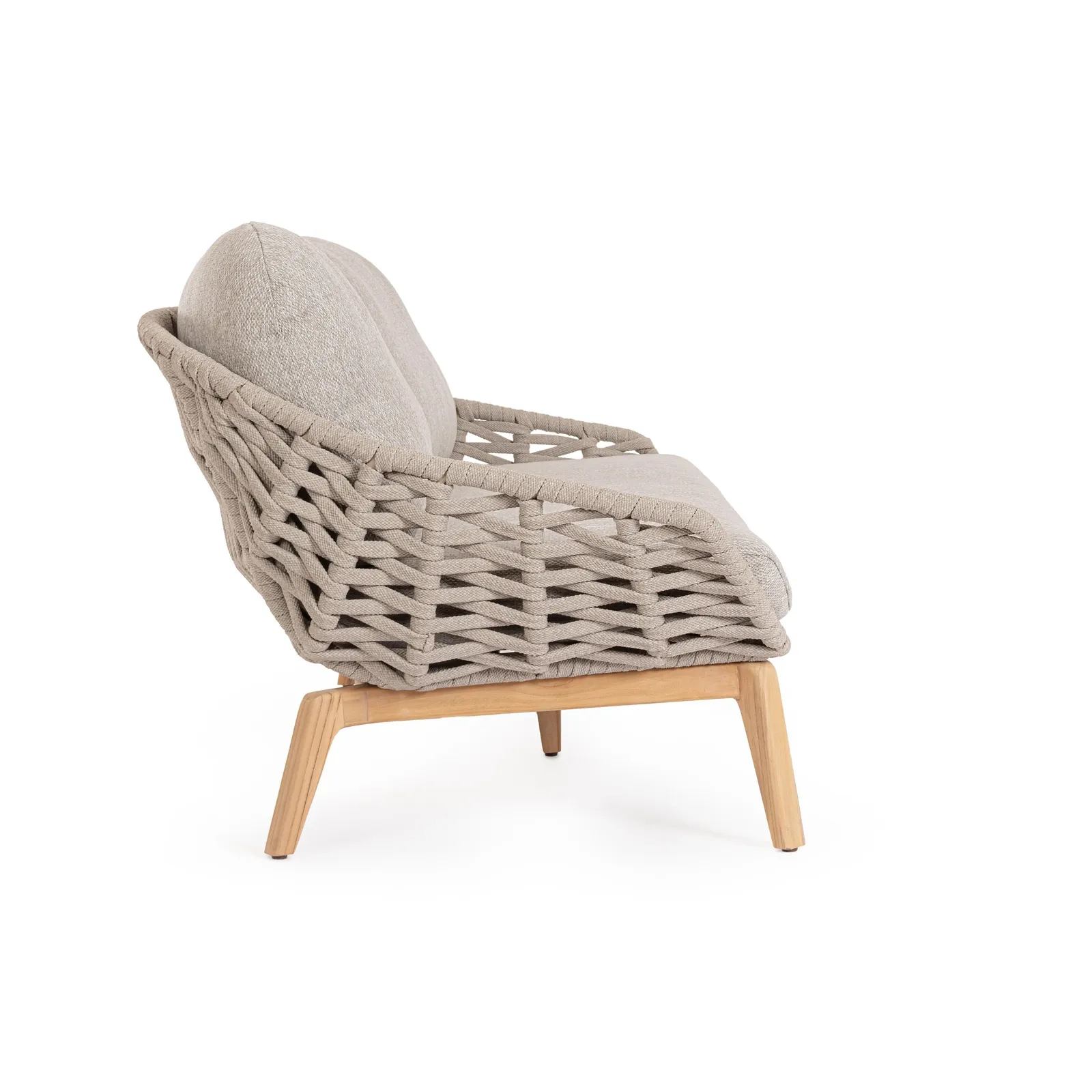 Garten-Sofa 2 bis 3-Sitzer mit Kissen Tamires Beige - Image 8