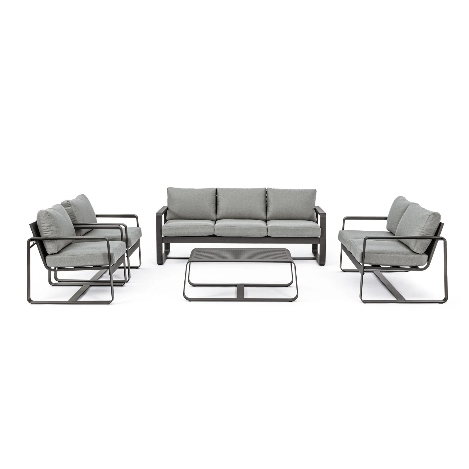 Garten-Sofa 2-Sitzer mit Kissen Merrigan Anthrazit YK13 - Image 10
