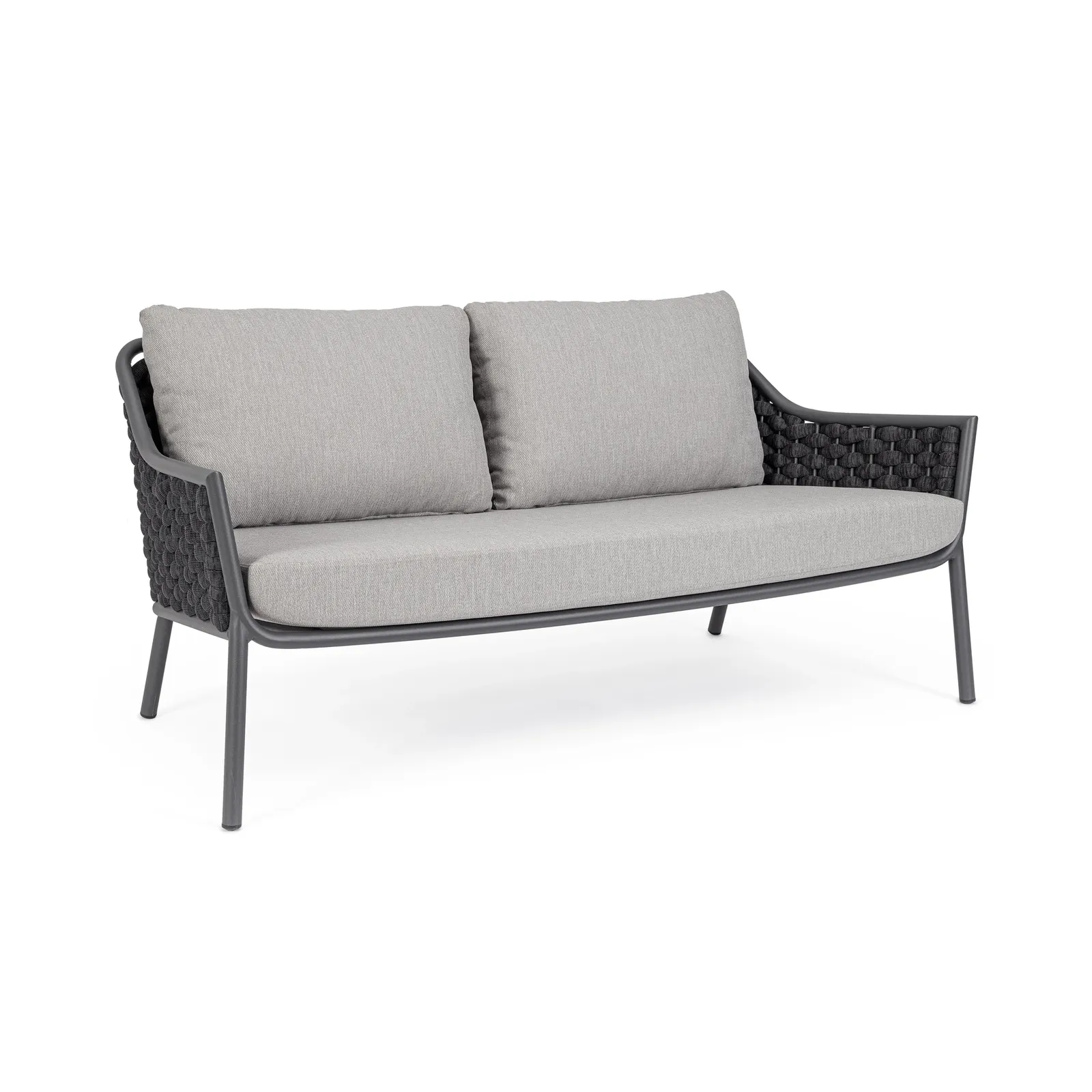 Garten-Sofa 2-Sitzer mit Kissen Everly QS22/Graphit