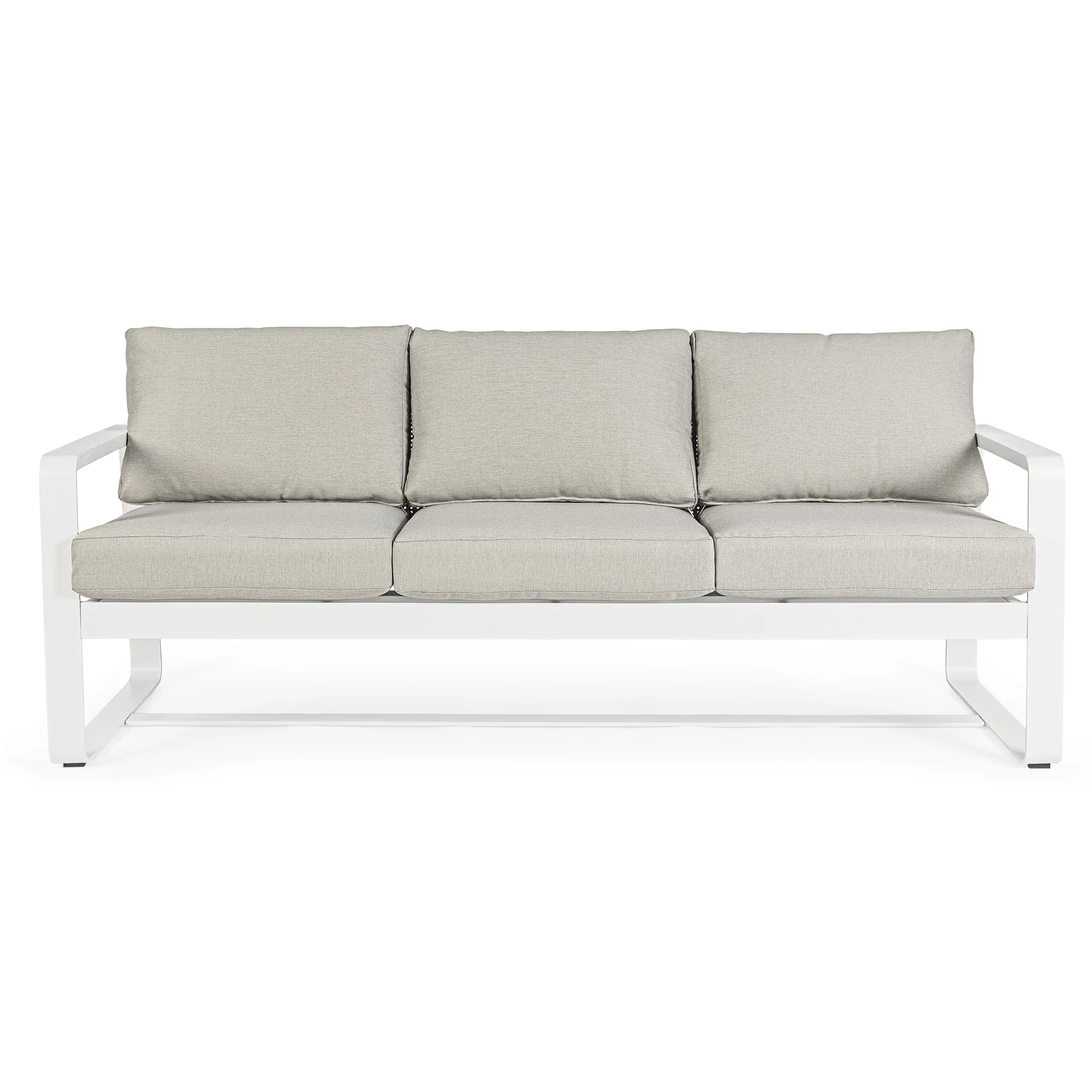 Garten-Sofa 3-Sitzer mit Kissen Merrigan Weiß YK11 - Image 5