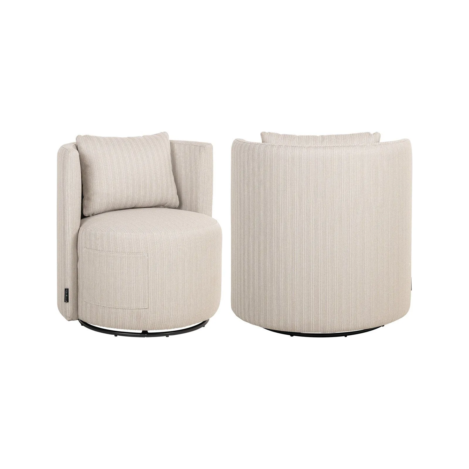 Outdoor Stuhl Marlin in beige, 79x75x80 cm