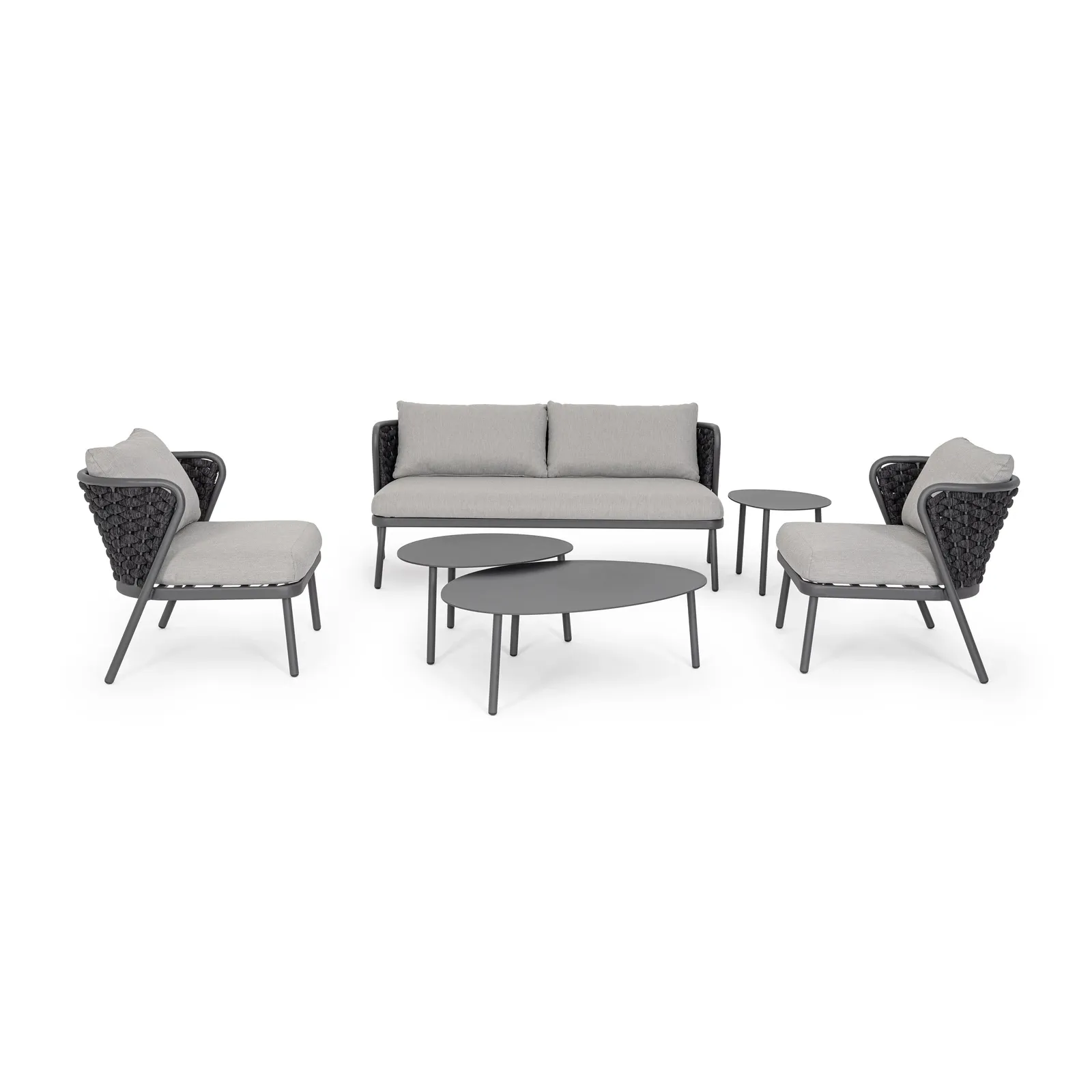 Gartenstuhl mit Kissen Harlow Anthrazit QS22/Graphit - Image 12