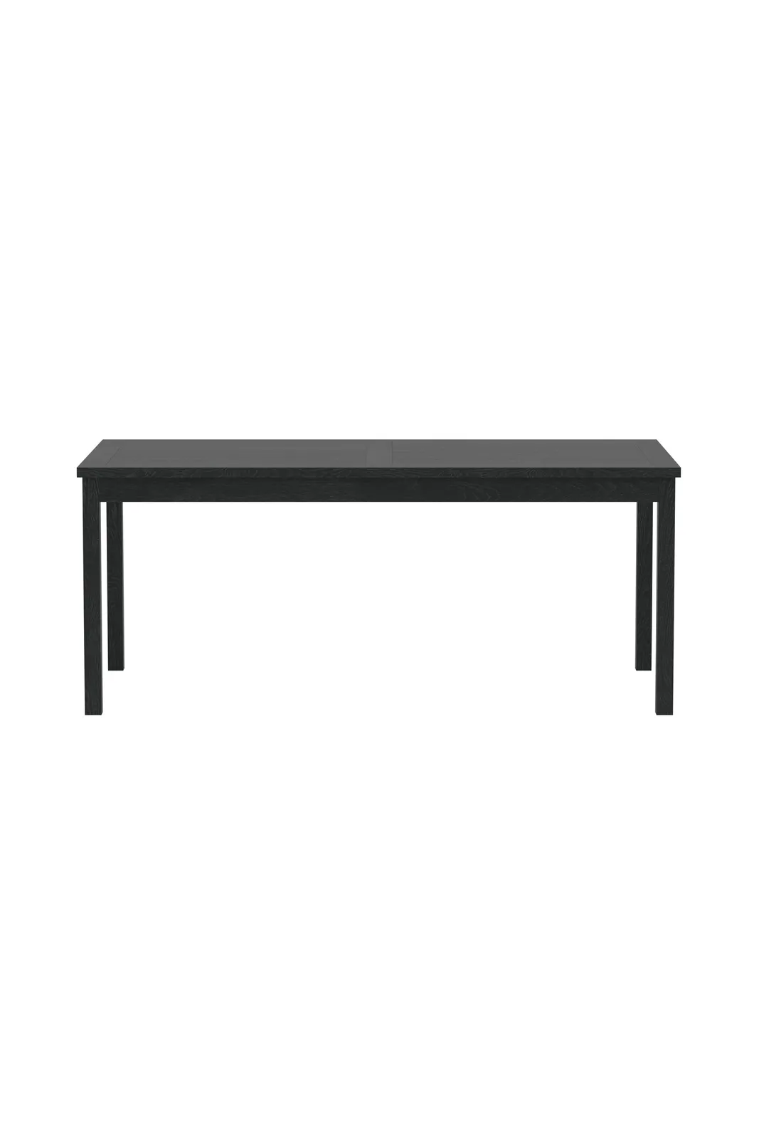 Outdoor Tisch Kenya aus Teak in Schwarz, 180×90×75 cm