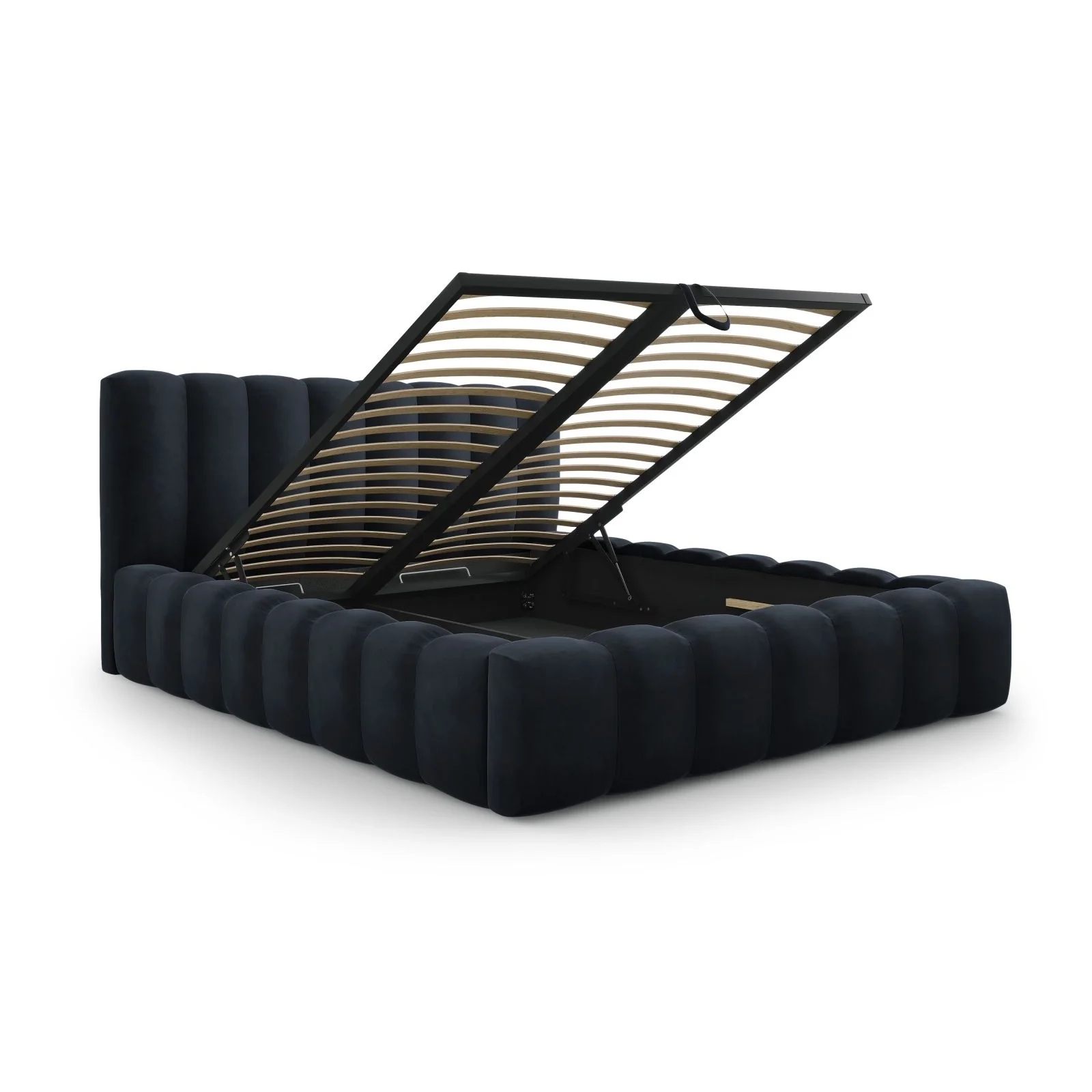 Palma Bett mit Kopfteil und Stauraum aus Samt, 180x200 cm - Image 18