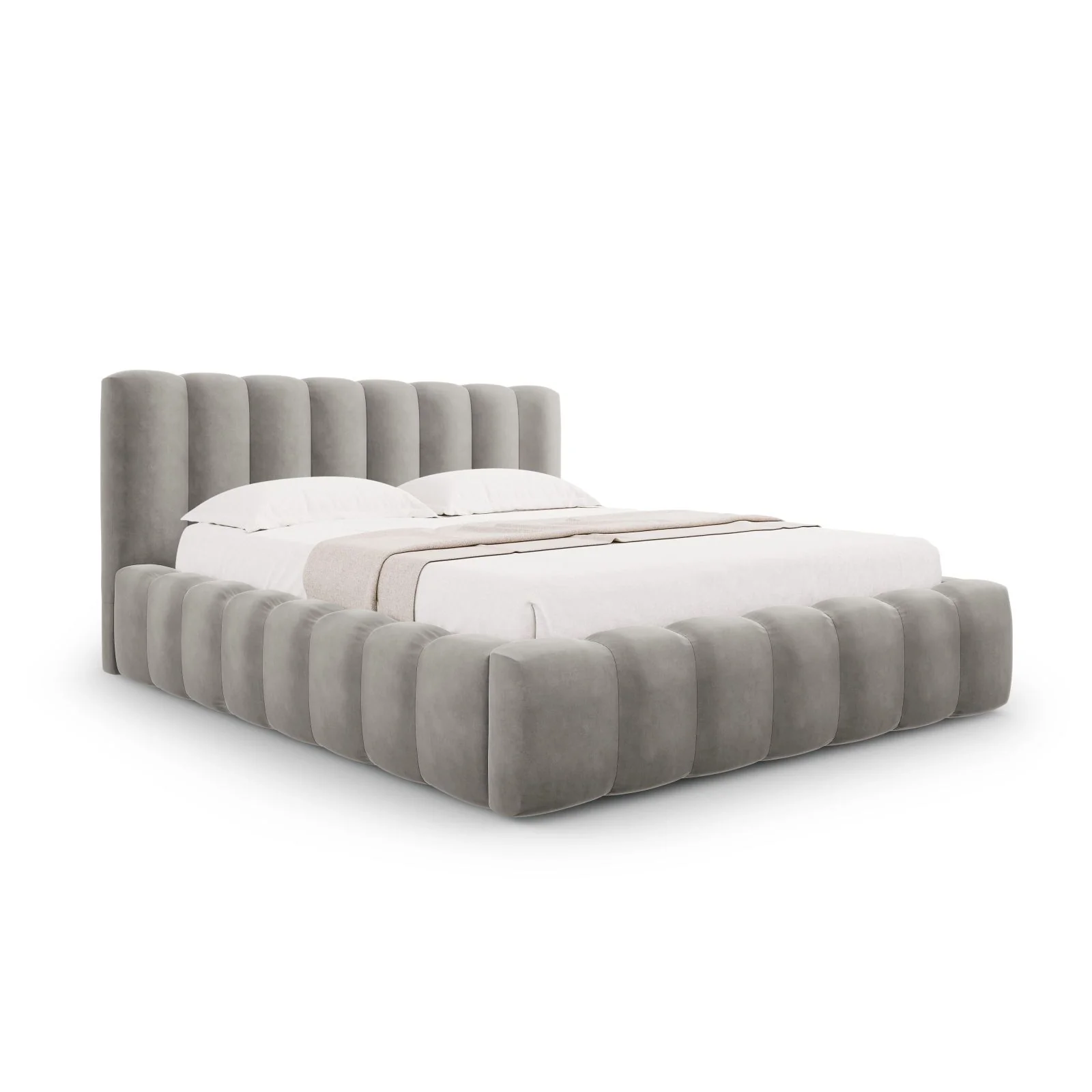 Palma Bett mit Kopfteil und Stauraum aus Samt, 180x200 cm - Image 21