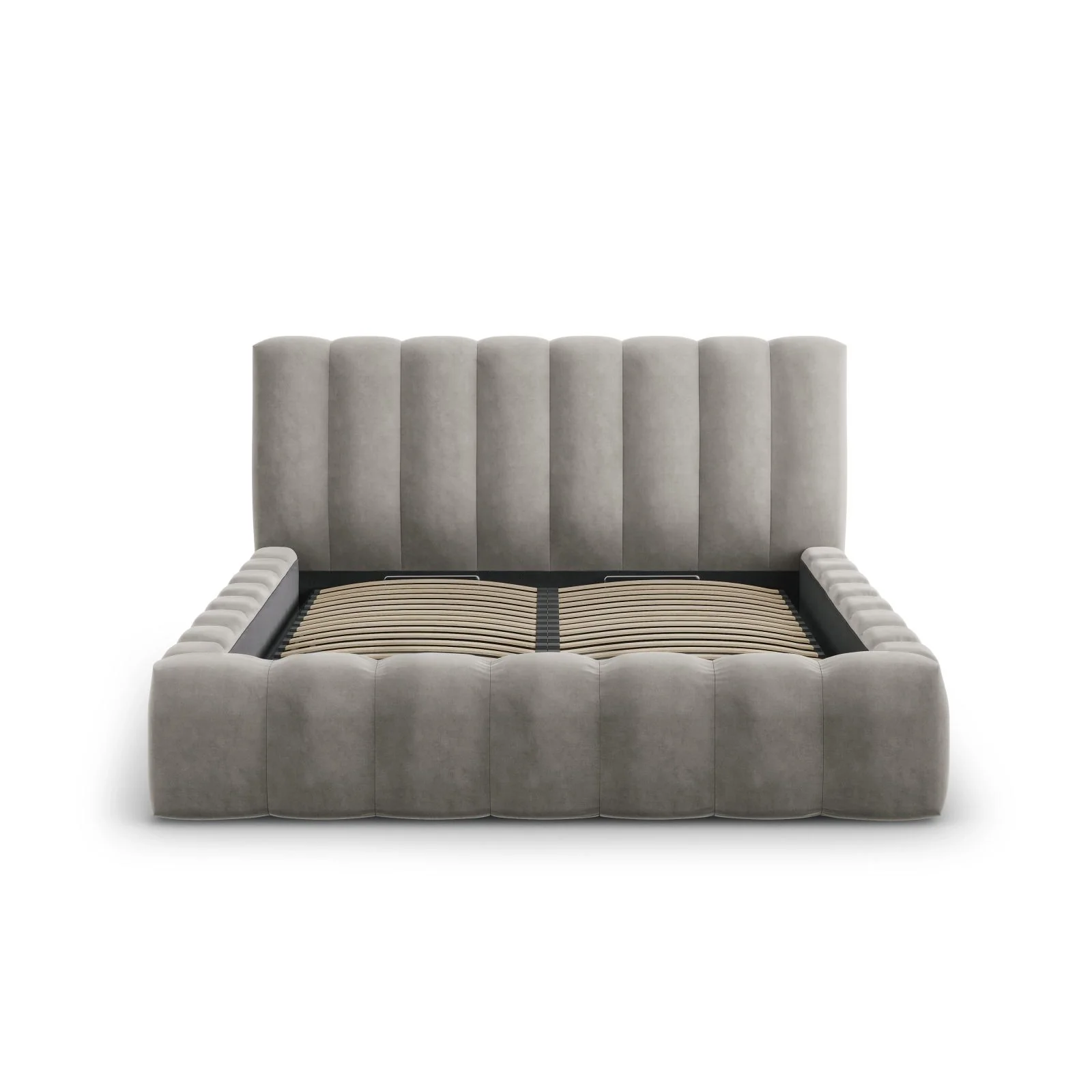 Palma Bett mit Kopfteil und Stauraum aus Samt, 180x200 cm - Image 22