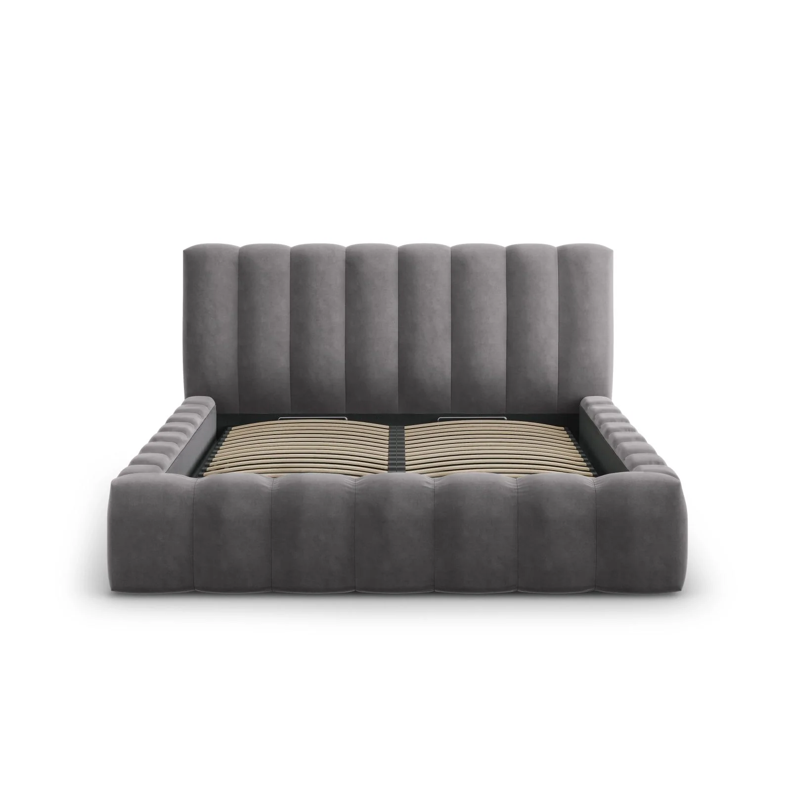 Palma Bett mit Kopfteil und Stauraum aus Samt, 180x200 cm - Image 27