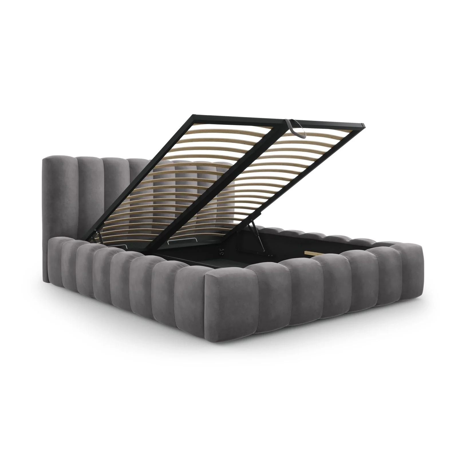 Palma Bett mit Kopfteil und Stauraum aus Samt, 180x200 cm - Image 28