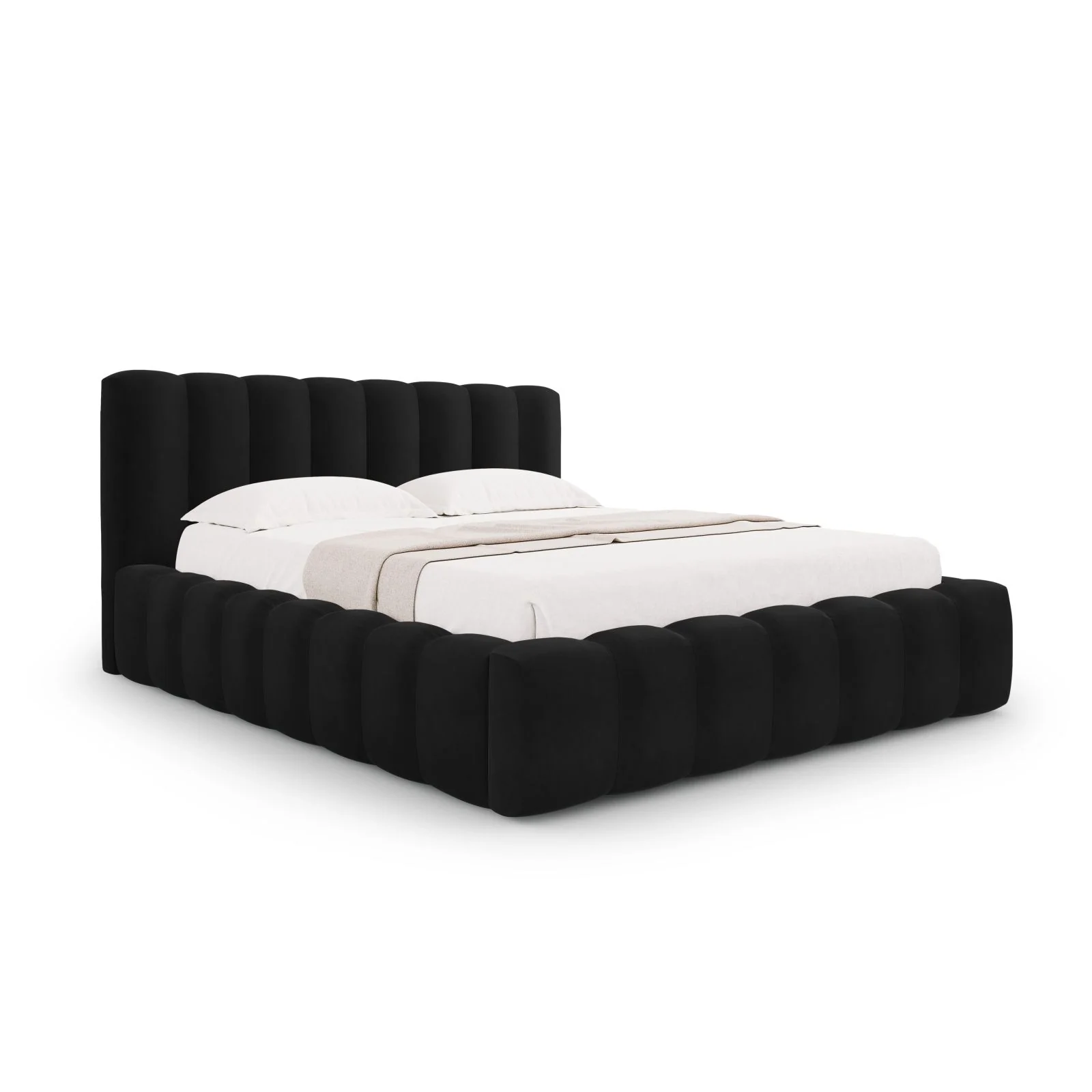 Palma Bett mit Kopfteil und Stauraum aus Samt, 180x200 cm - Image 31