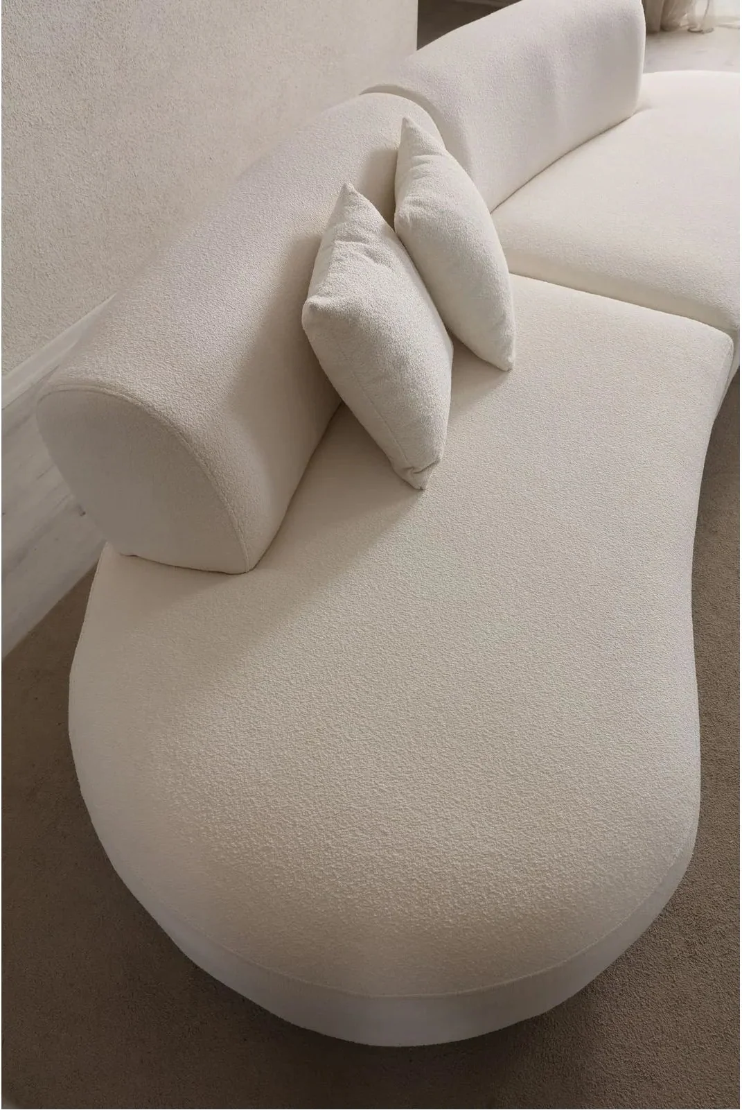 Pars Ecksofa in Creme, 300x100 cm - Image 4