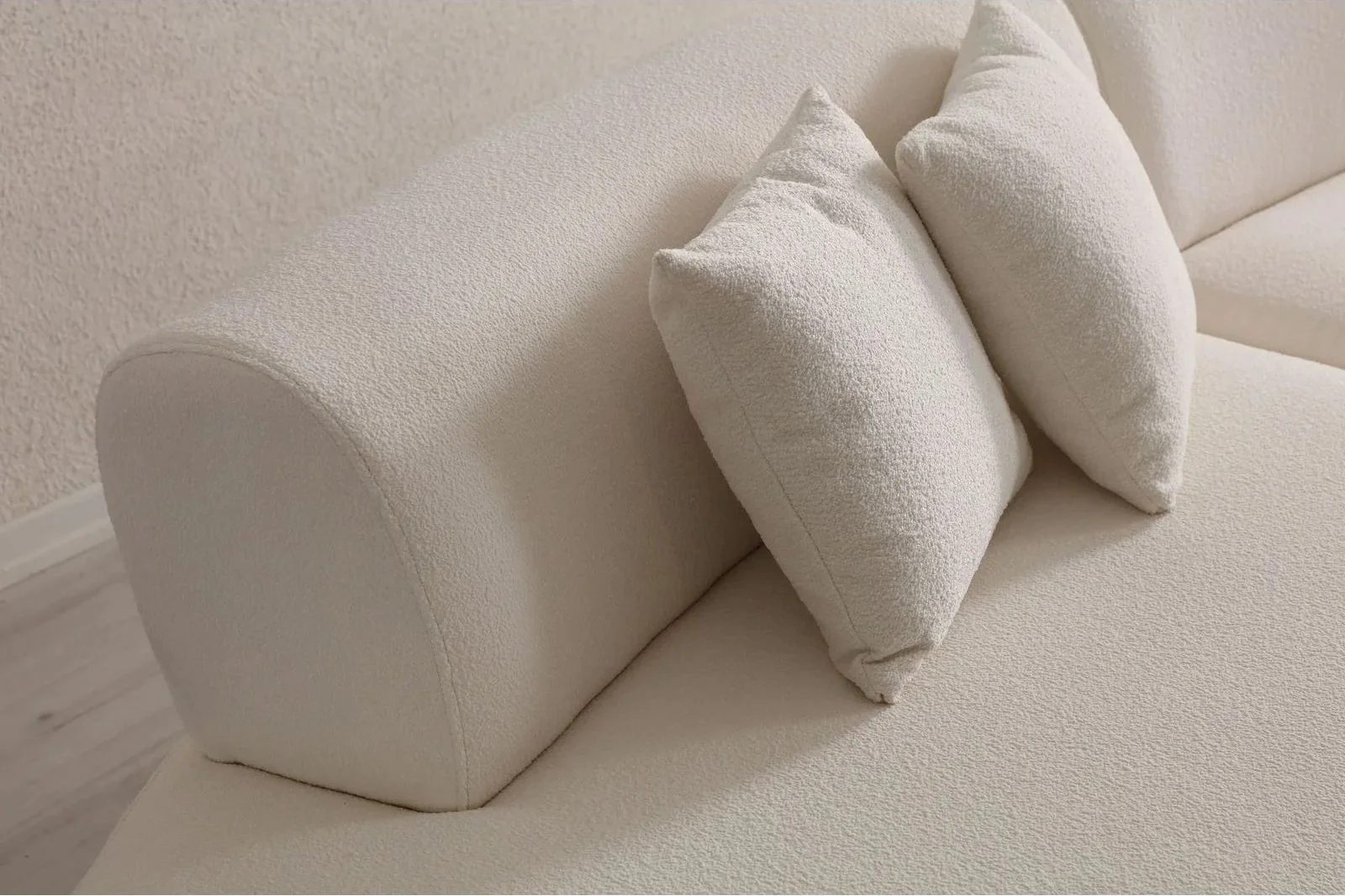 Pars Ecksofa in Creme, 390x100 cm - Image 4