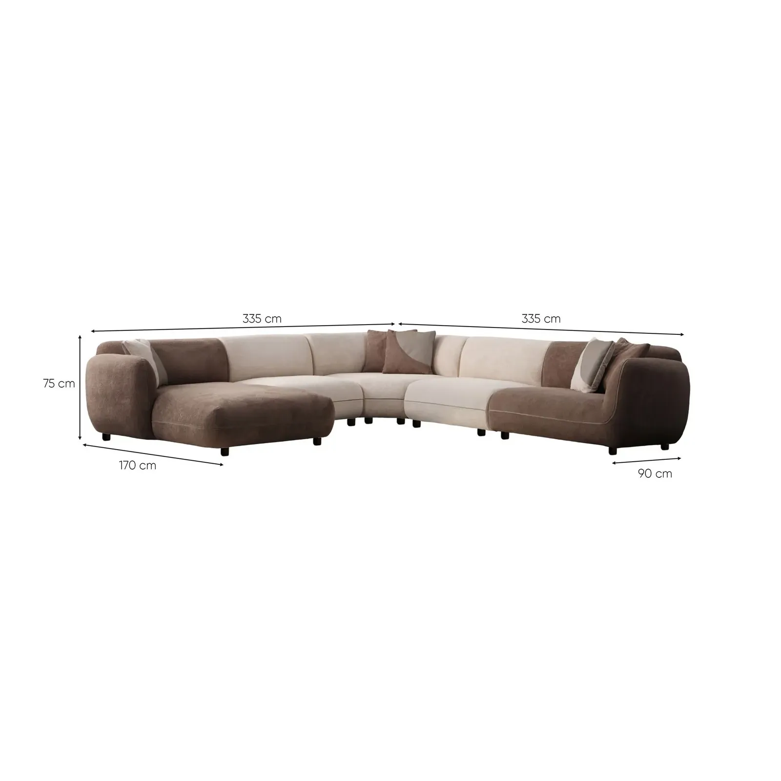 Pavia Ecksofa, symmetrisch, 335x335 cm - Image 23