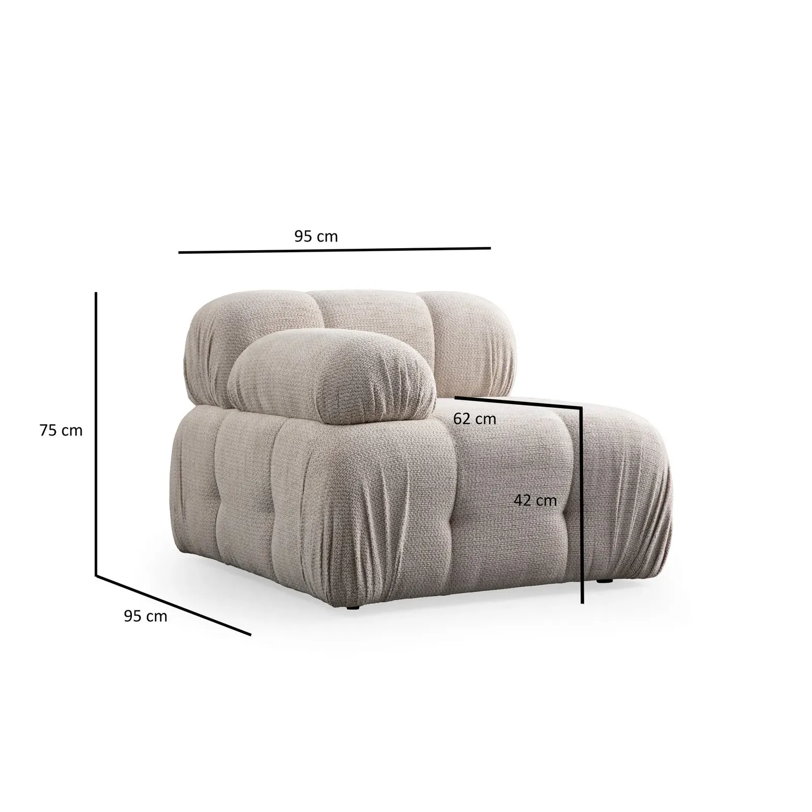 Petite 2 2-Sitzer Ecksofa, Rechte Seite, 190x160 cm - Image 15