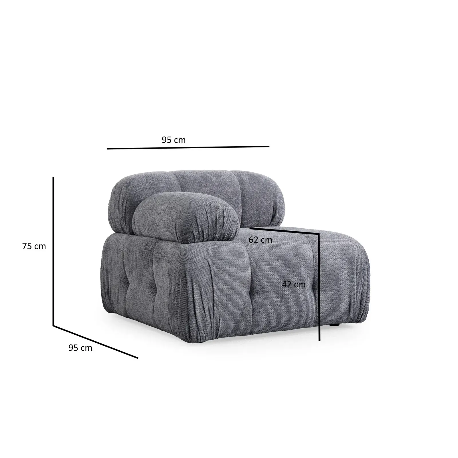 Petite 3 3-Sitzer Ecksofa, Rechte Seite, 290x160 cm - Image 45