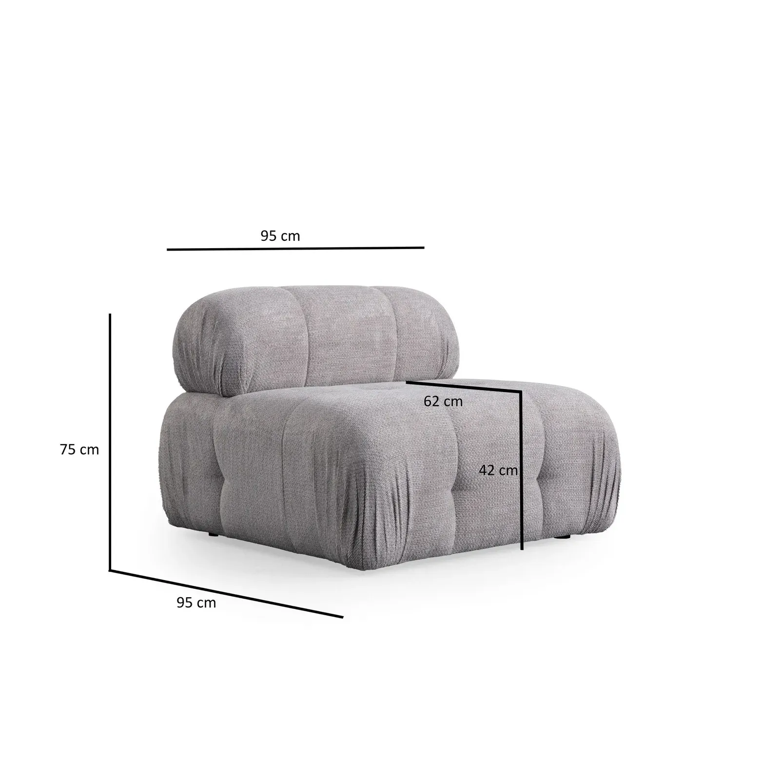 Petite 3 3-Sitzer Ecksofa, Rechte Seite, 290x160 cm - Image 59