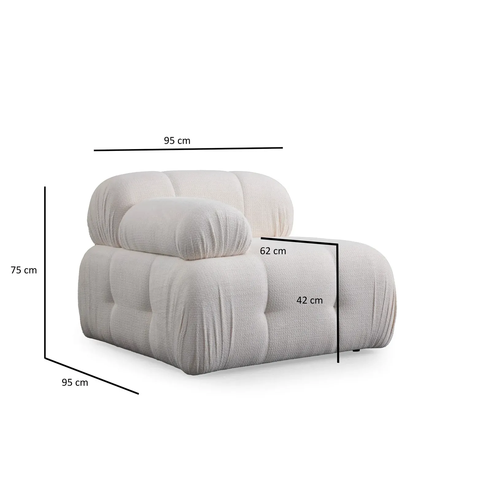 Petite 3 3-Sitzer Ecksofa, Rechte Seite, 290x160 cm - Image 8