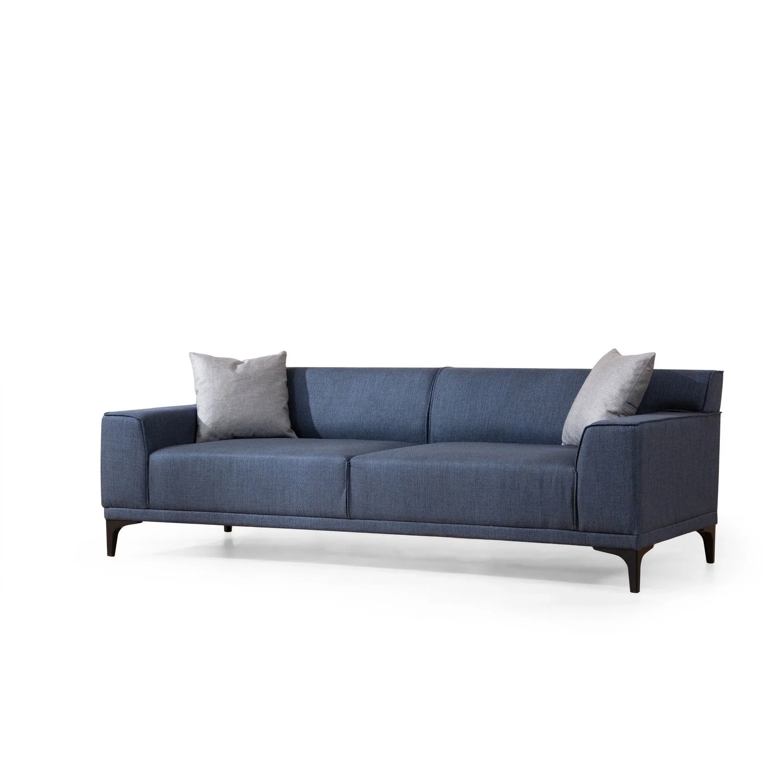 Petra 3-Sitzer Sofa in Blau, 165x87 cm