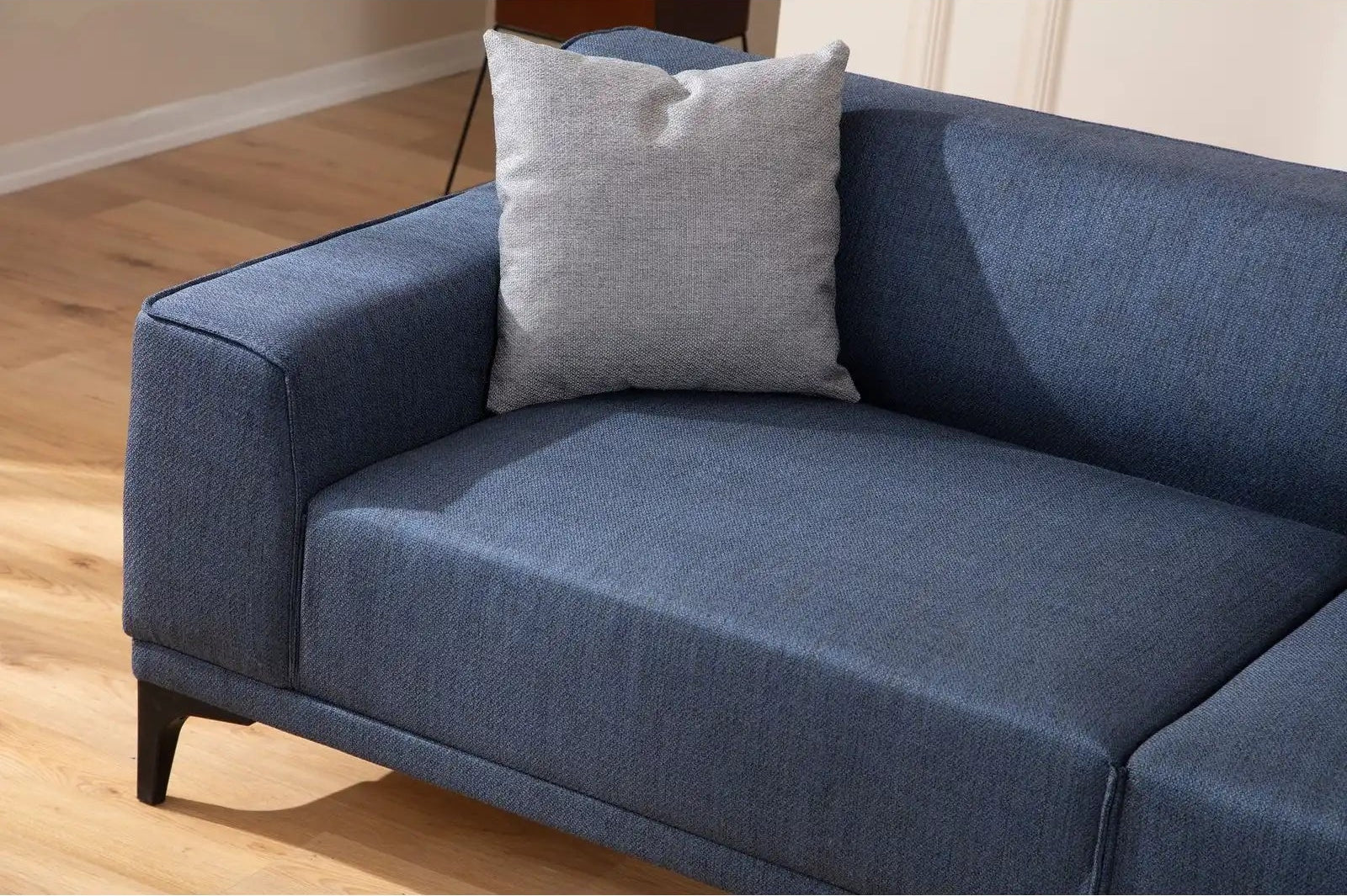 Petra 3-Sitzer Sofa in Blau, 165x87 cm - Image 3