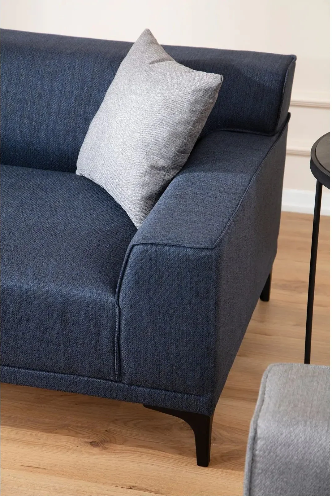 Petra 3-Sitzer Sofa in Blau, 165x87 cm - Image 4