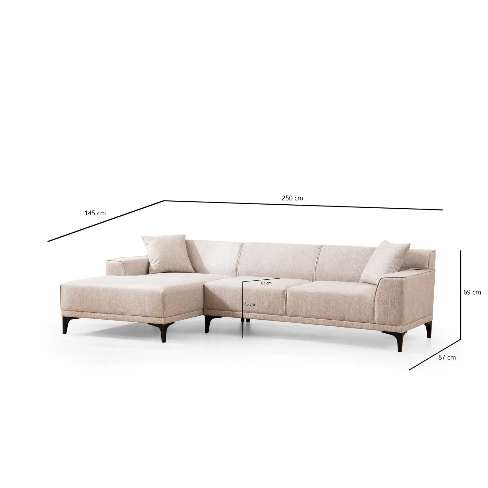 Petra Ecksofa, Linke Seite, 250x145 cm - Image 34