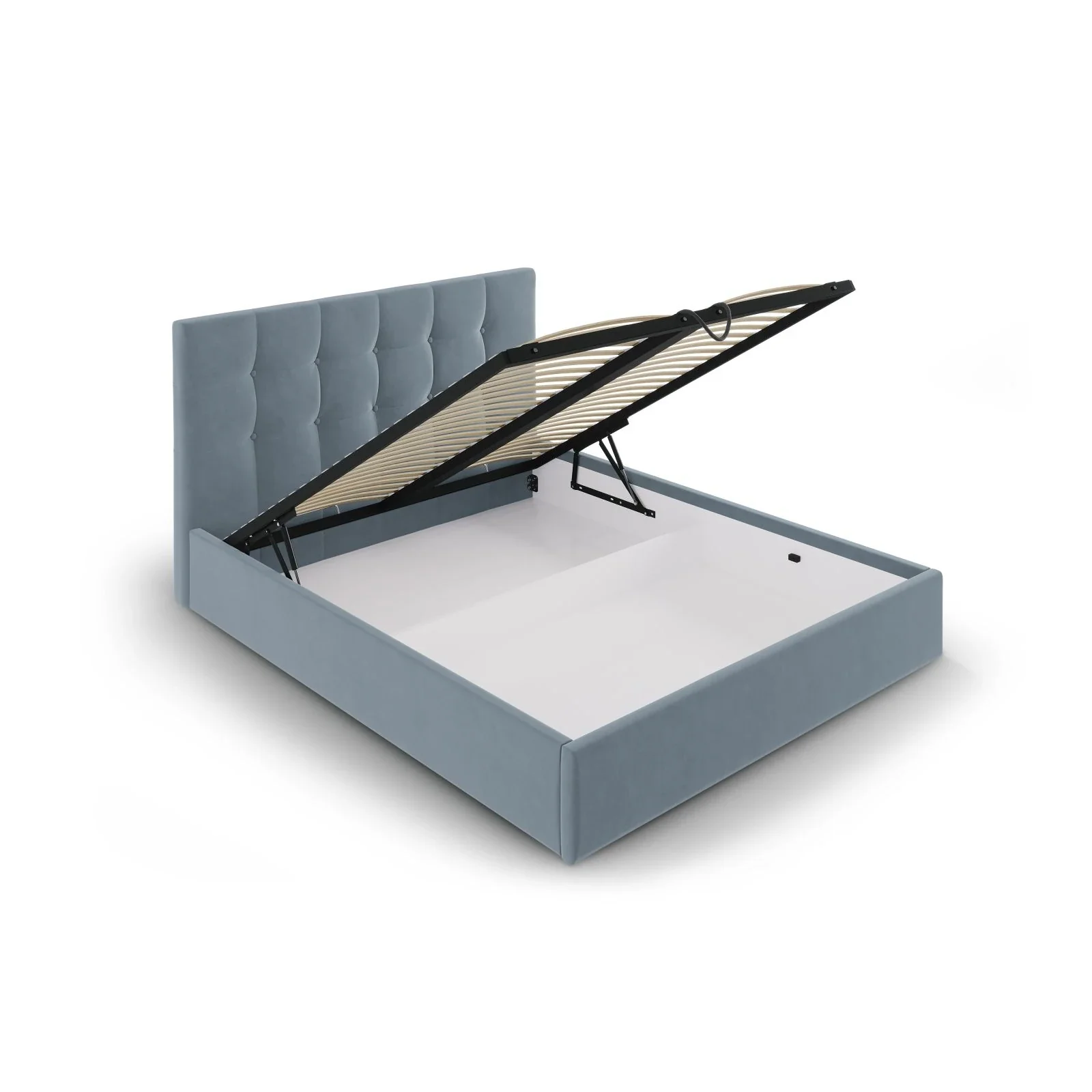Phaedra Bett mit Stauraum und Kopfteil in Samt, 180x200 cm - Image 23