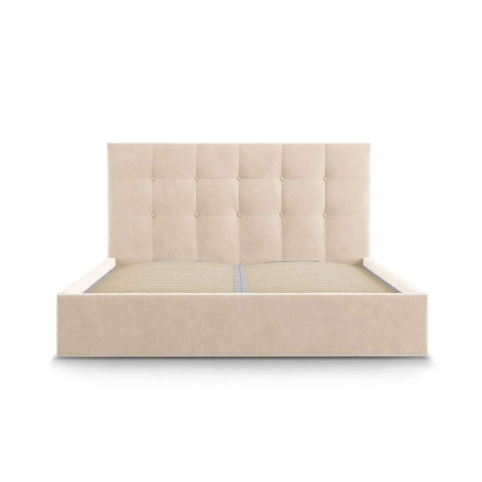 Phaedra Bett mit Stauraum und Kopfteil in Samt, 180x200 cm - Image 3