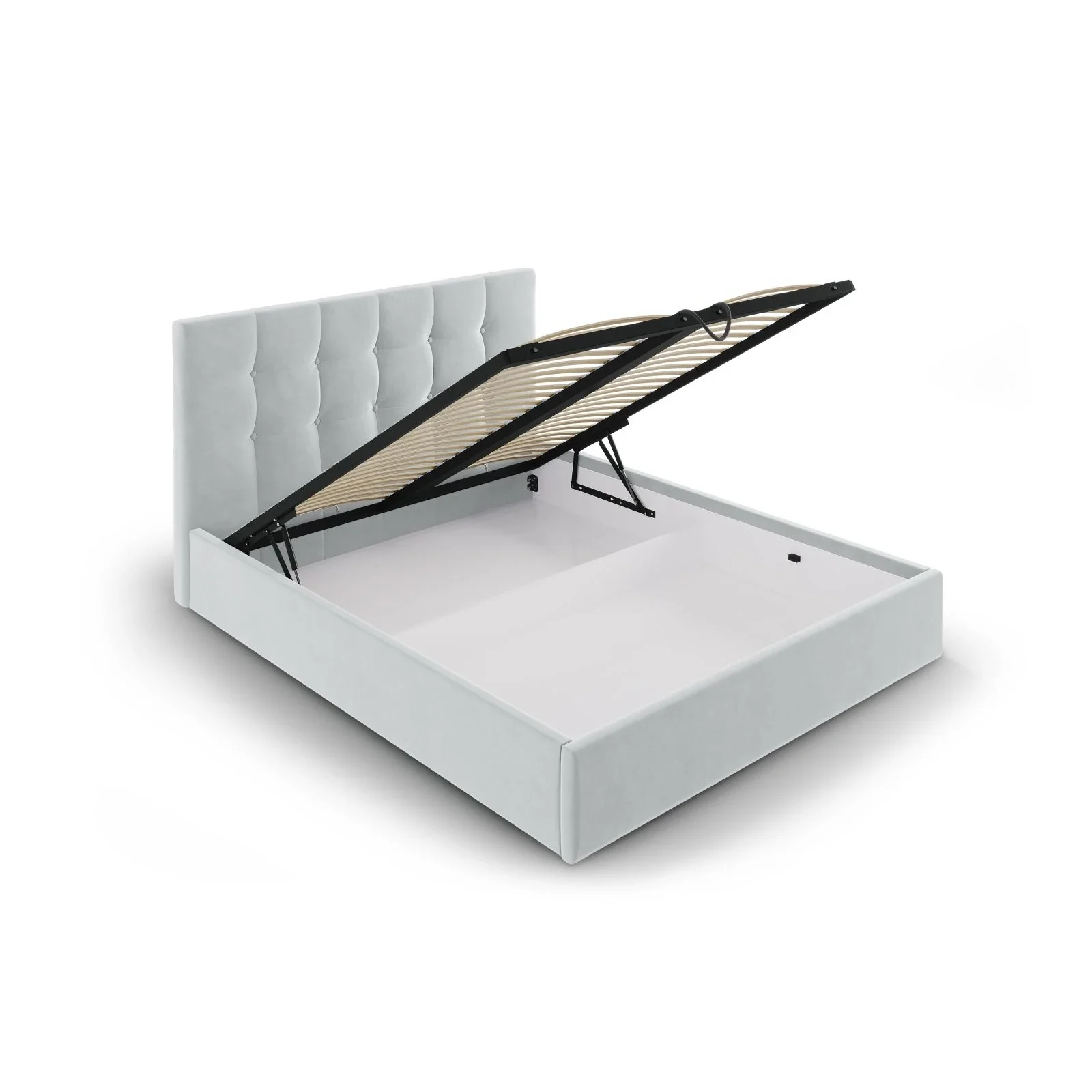 Phaedra Bett mit Stauraum und Kopfteil in Samt, 180x200 cm - Image 35
