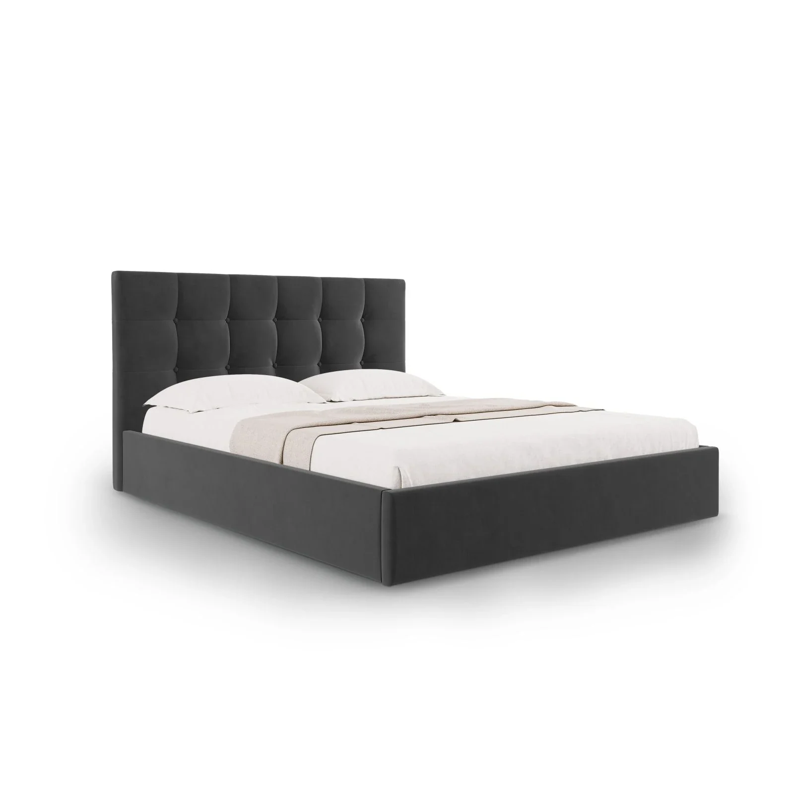 Phaedra Bett mit Stauraum und Kopfteil in Samt, 180x200 cm - Image 37